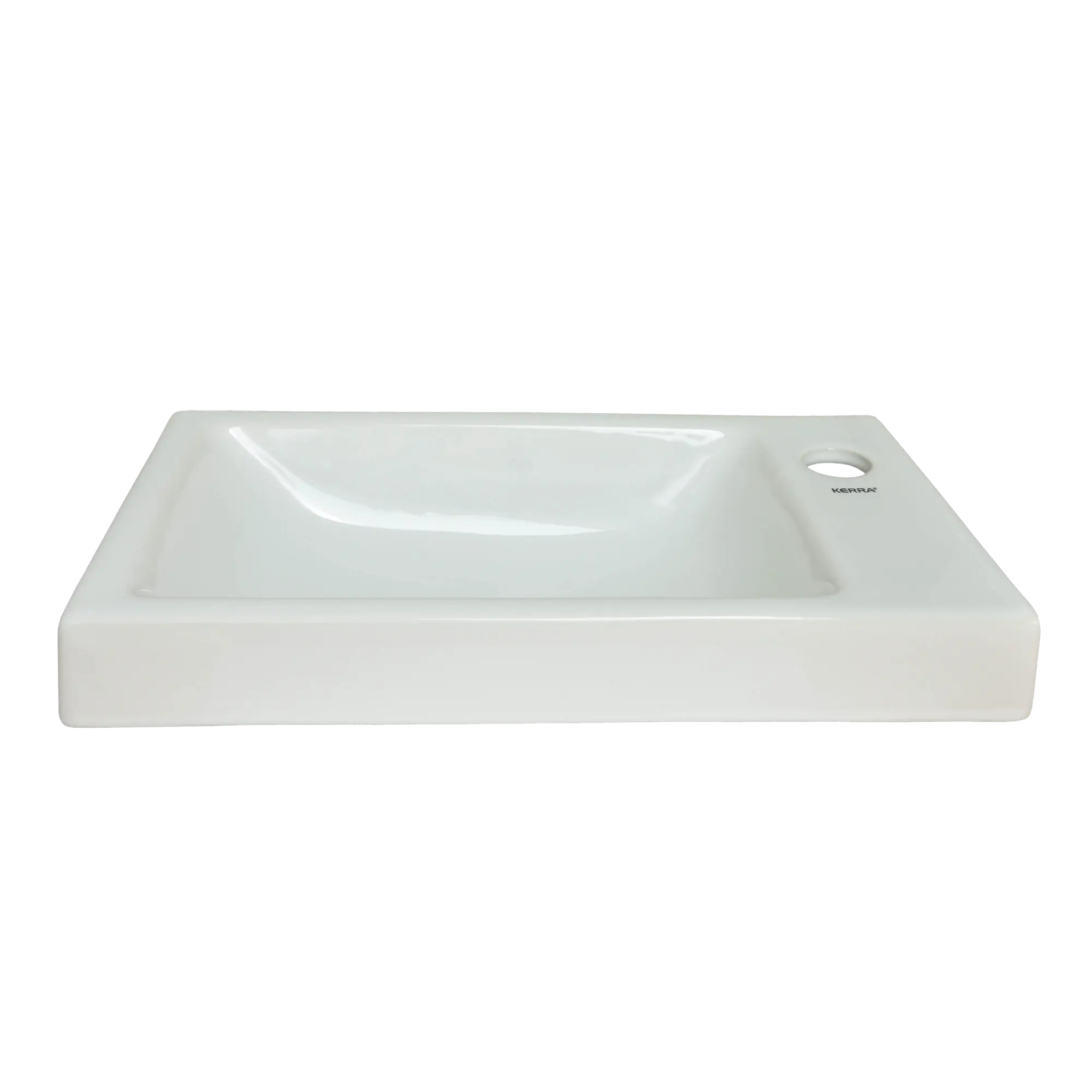 Umywalka ceramiczna wpuszczana w blat Rimini 42.5 x 23.5 Kerra