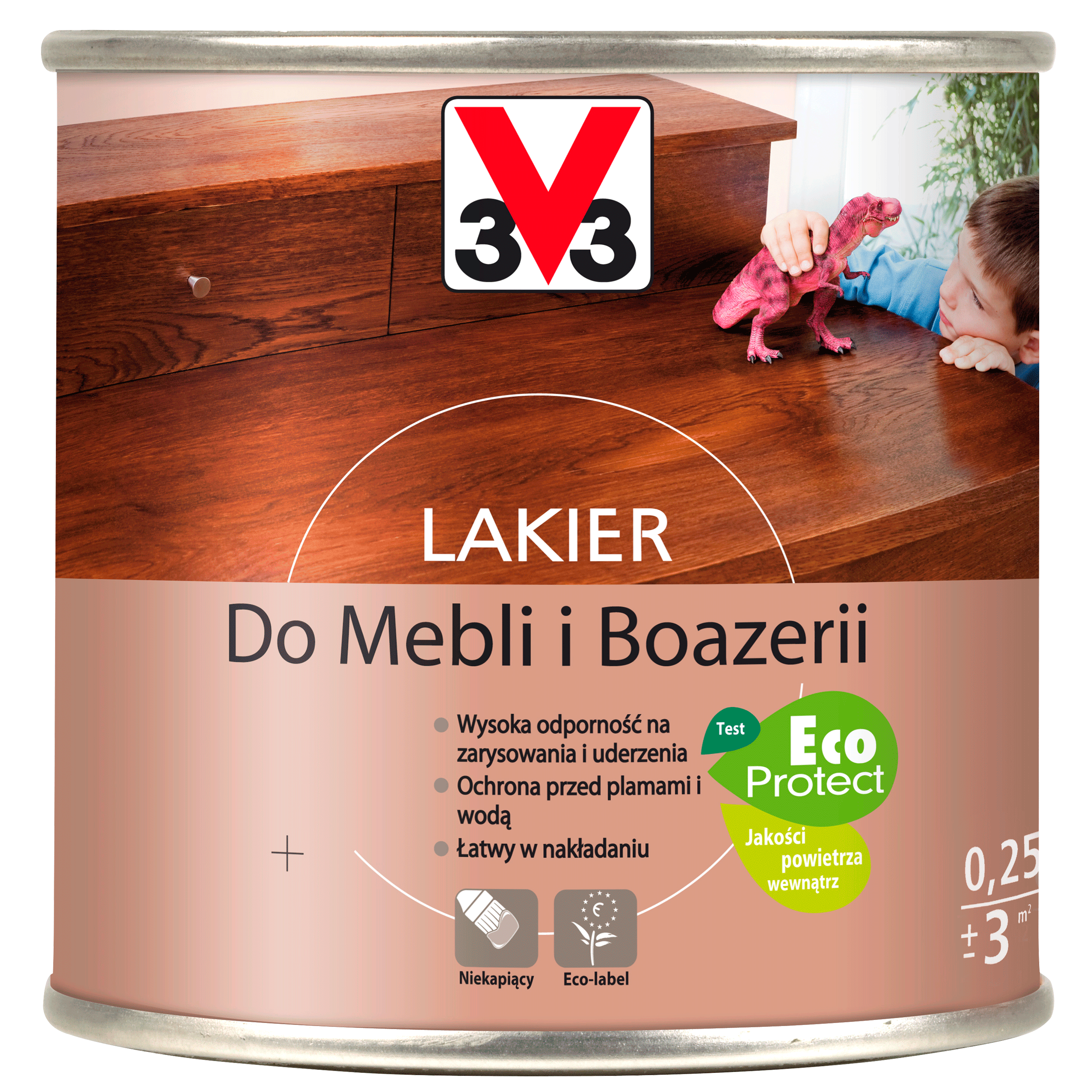 Lakier DO MEBLI I BOAZERII 0.25 l Teak Mat V33