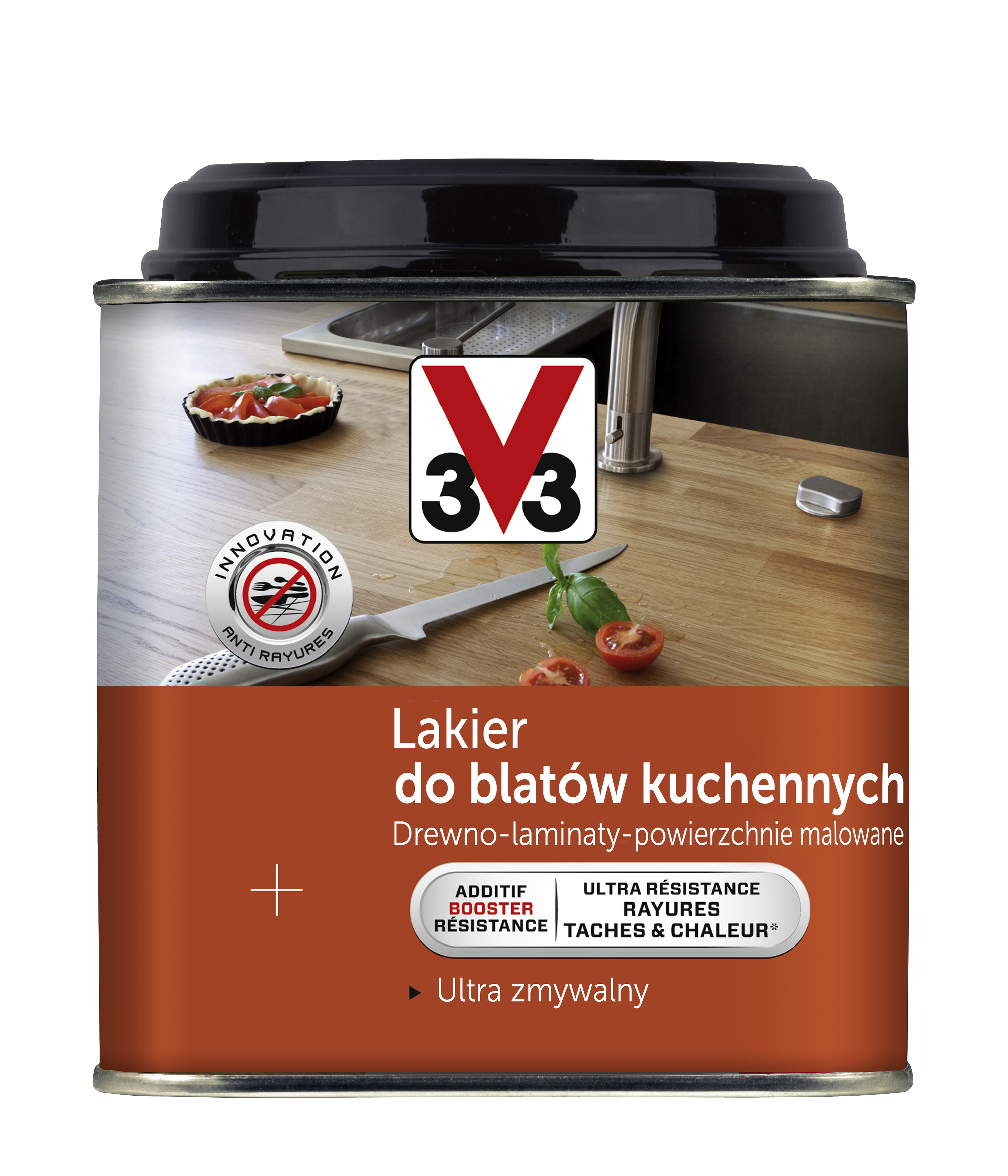 Lakier DO BLATÓW KUCHENNYCH 0.5 l Bezbarwny V33
