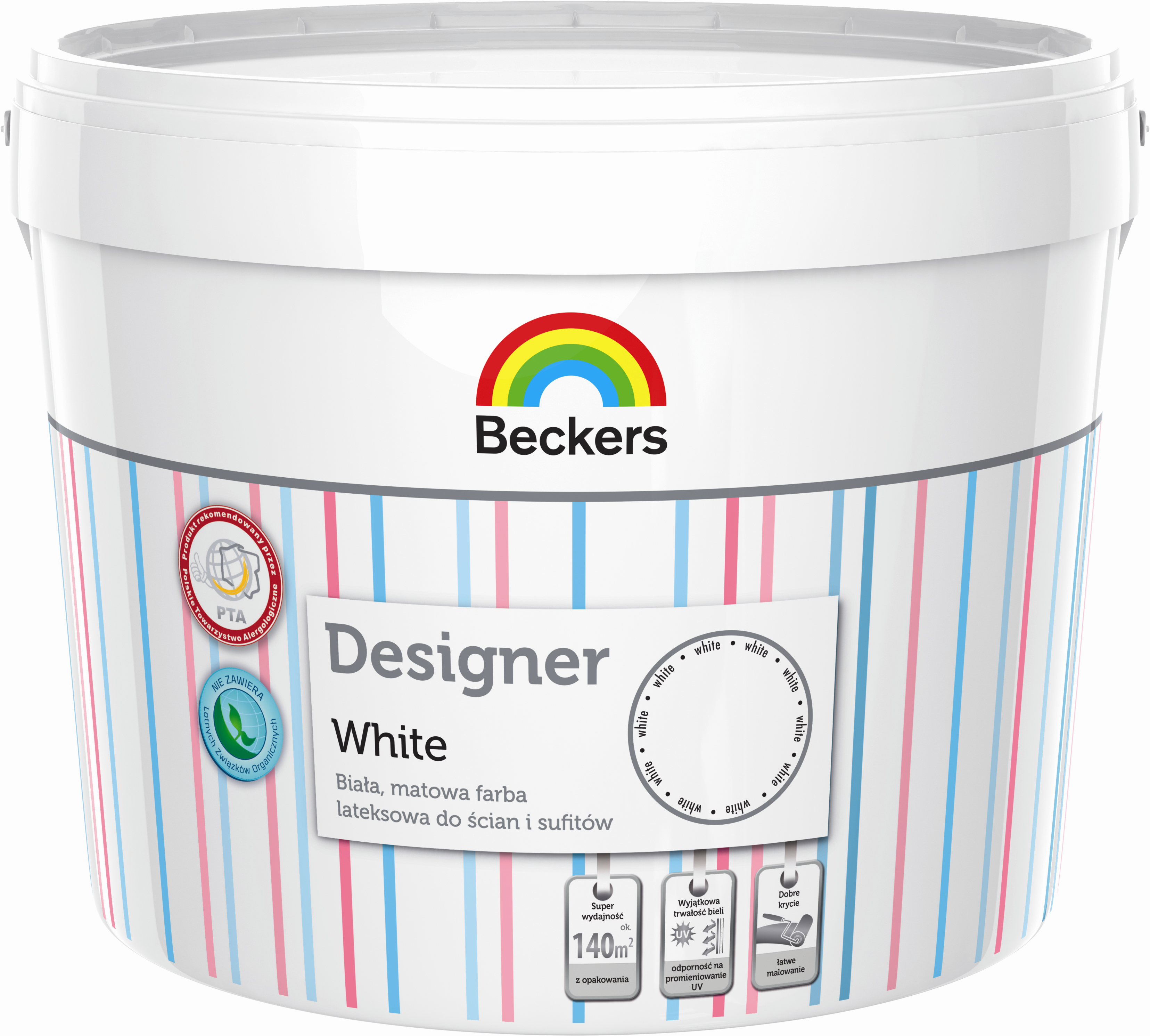 Farba Beckers Designer White Biały 10 l - 3