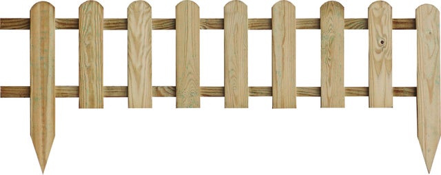 Płotek sztachetowy 114x45/28 cm drewniany Stelmet