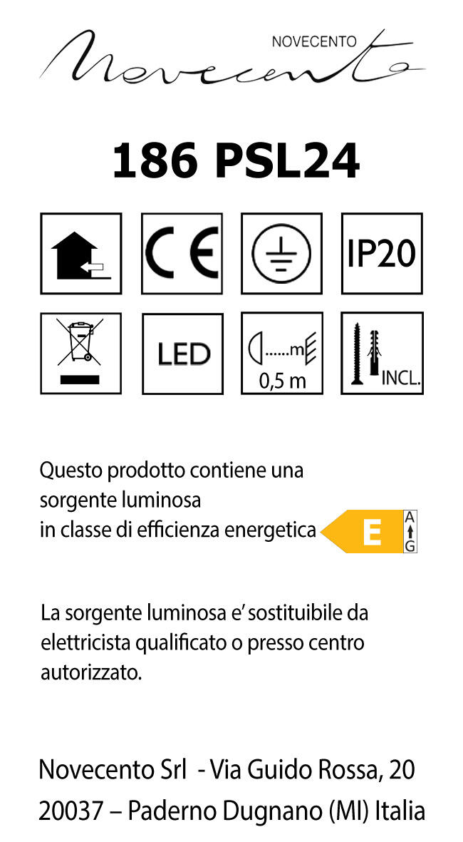 Lampadario LED design Elettra cromo Ø98cm, luce naturale 6400 lumen, NOVECENTO - 4