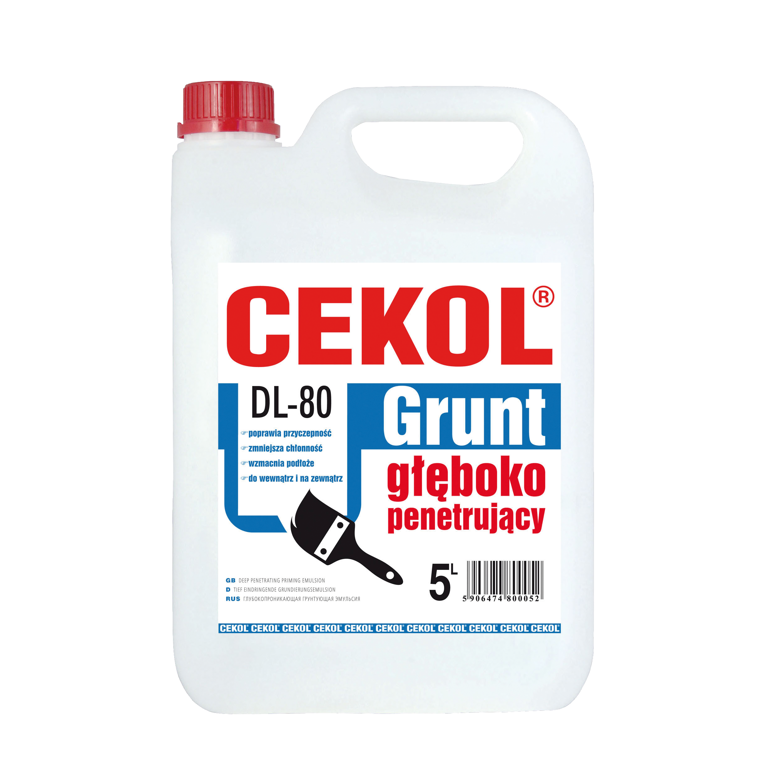 Grunt głęboko penetrujący DL-80 5 litrów Cekol