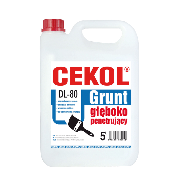 Grunt głęboko penetrujący DL-80 5 litrów Cekol
