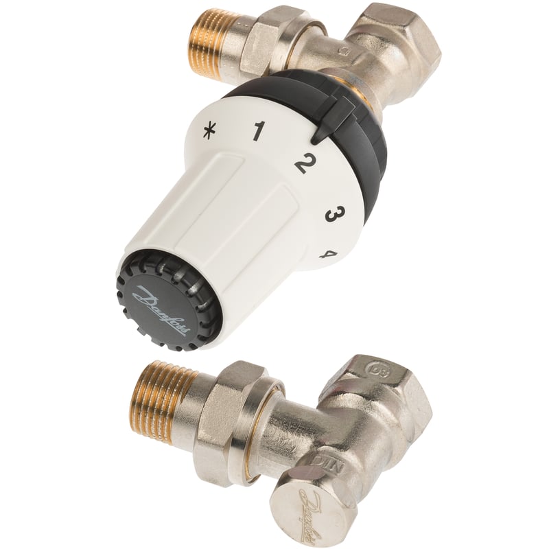 Zestaw termostatyczny KĄTOWY 1/2" PANDA DANFOSS