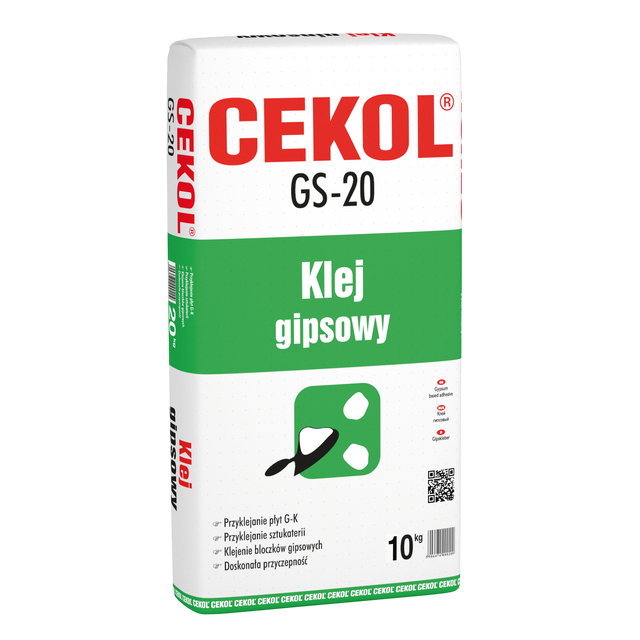 Klej gipsowy GS-20 10 kg Cekol