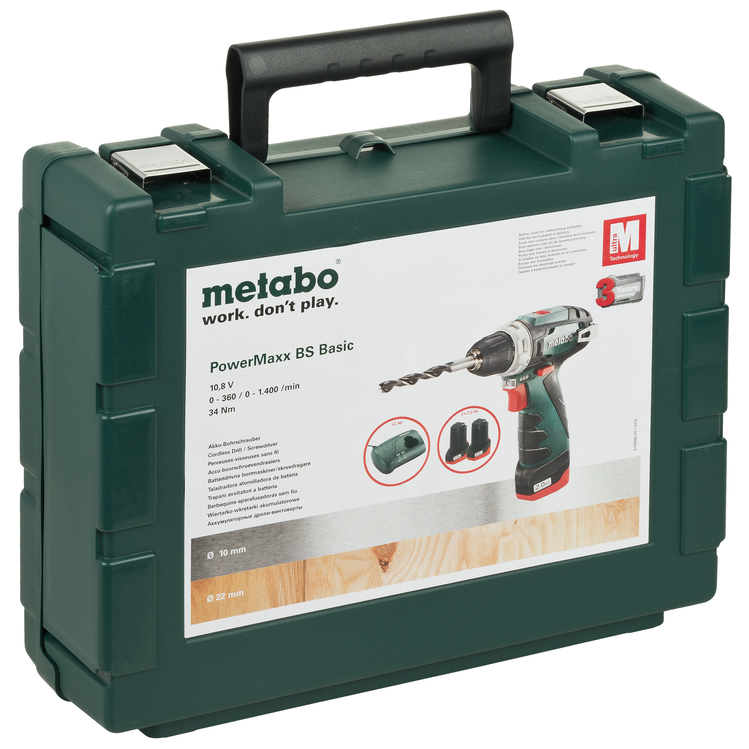 Wkrętak akumulatorowy METABO PowerMaxx BS Basic 12V 2Ah Li-Ion - 5
