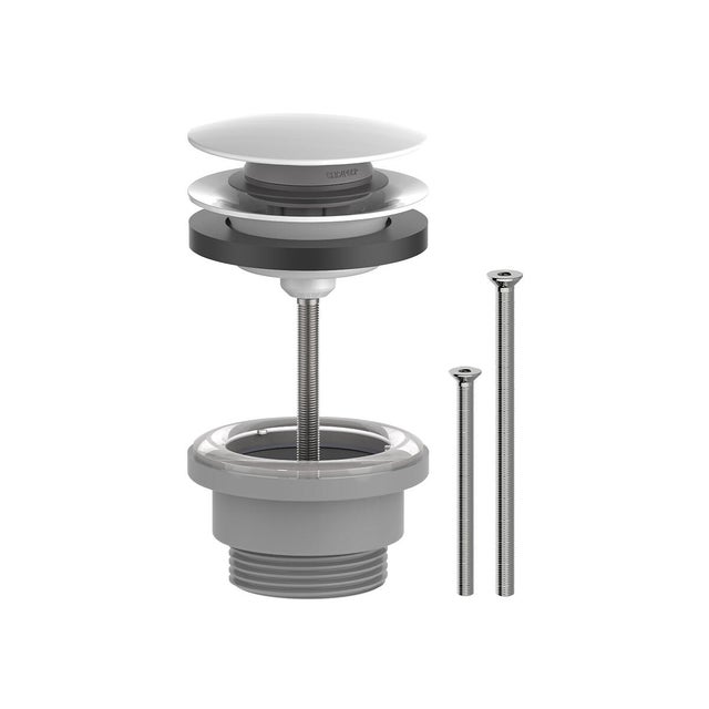 Piletta per lavabo click-clack HUBER attacco  1 1/4