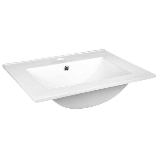 Umywalka ceramiczna wpuszczana w blat Calpe 61 x 47 Kerra