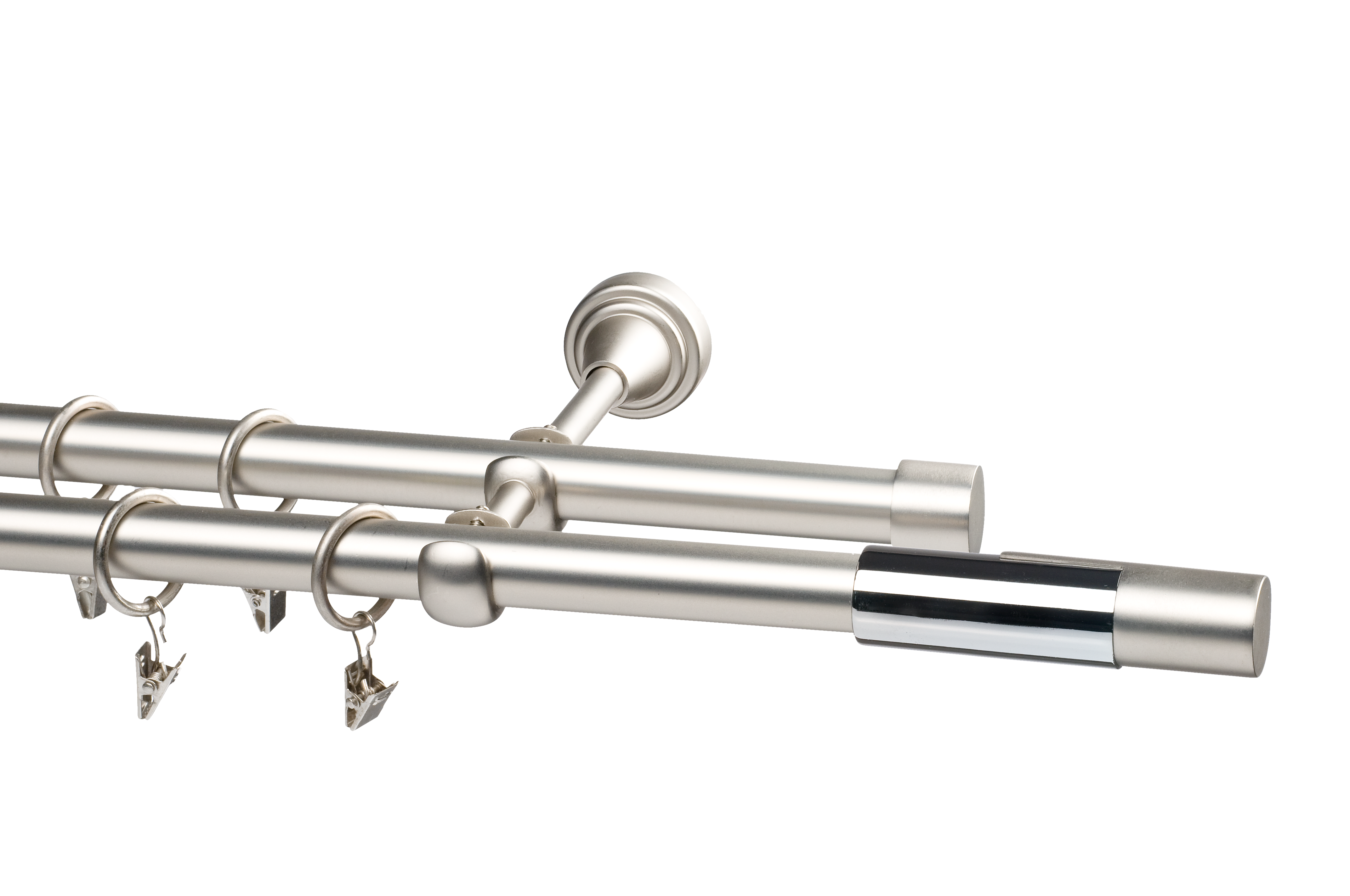 Karnisz Prado Wave 160 cm podwójny chrom 19 mm - Leroy Merlin