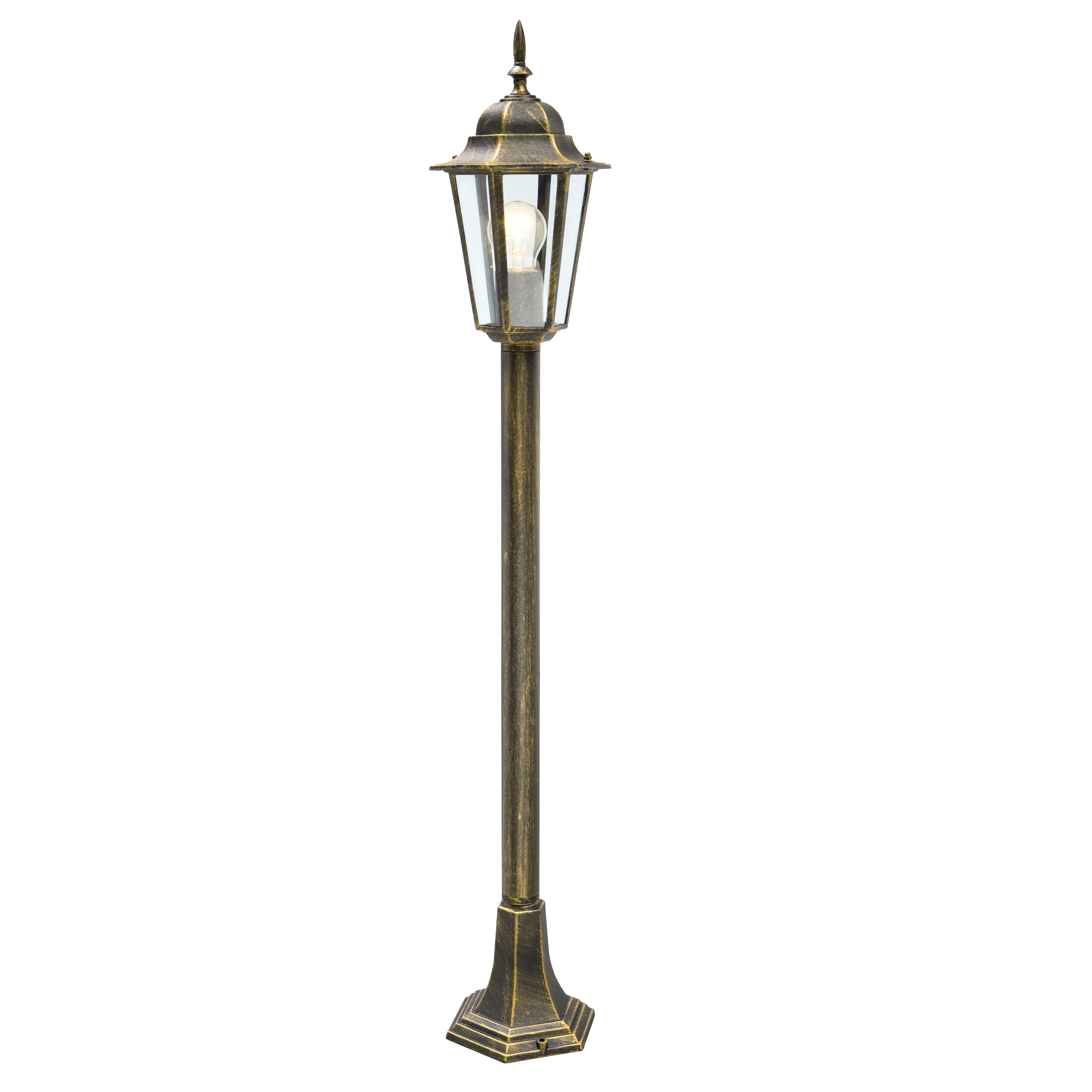 Lampa ogrodowa stojąca słupek Liguria E27 100 cm patyna IP44 Goldlux - 4