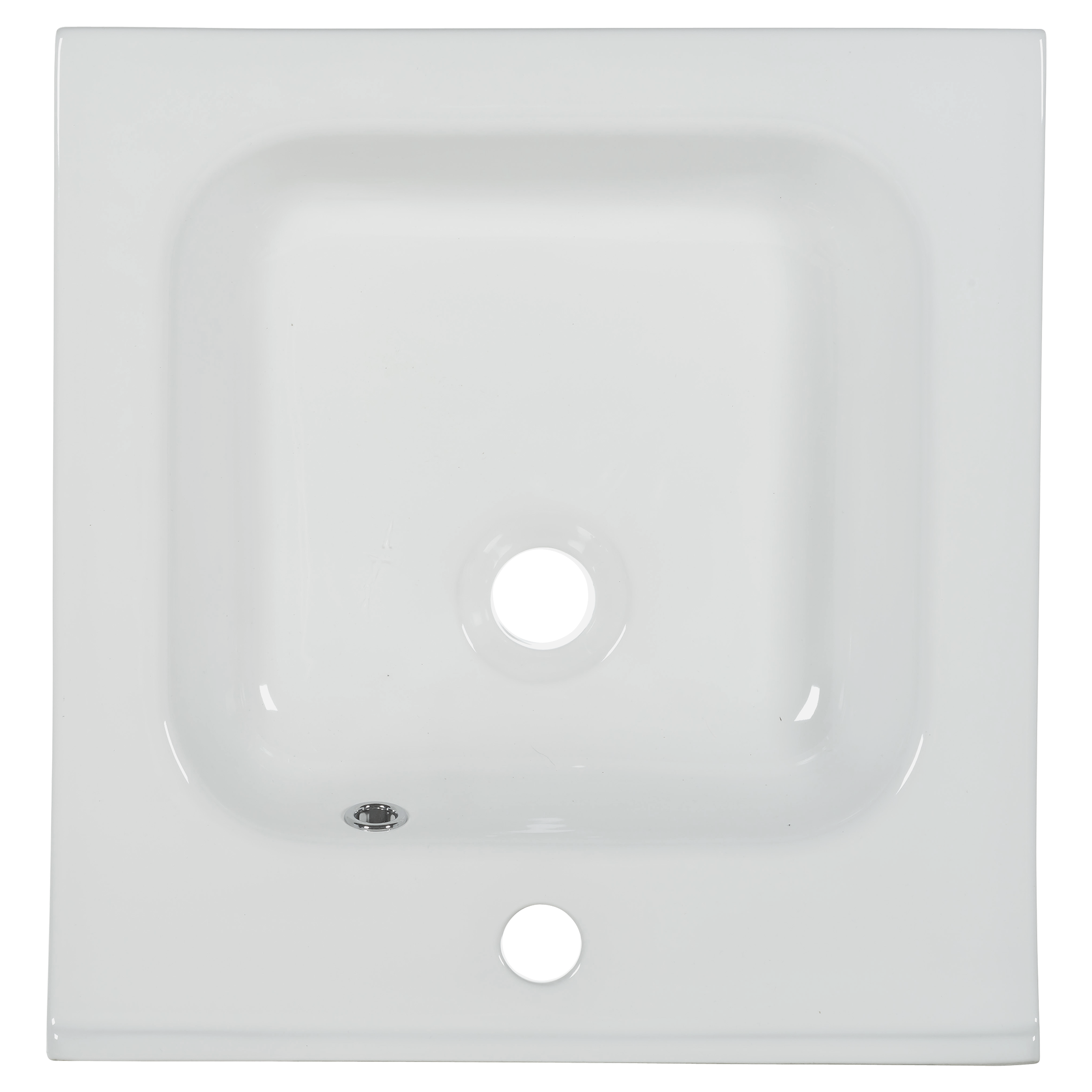 Lavabo a incasso rettangolare vasca centrale Remix L 46 x H 14 x P 49 cm in ceramica bianco lucido - 10