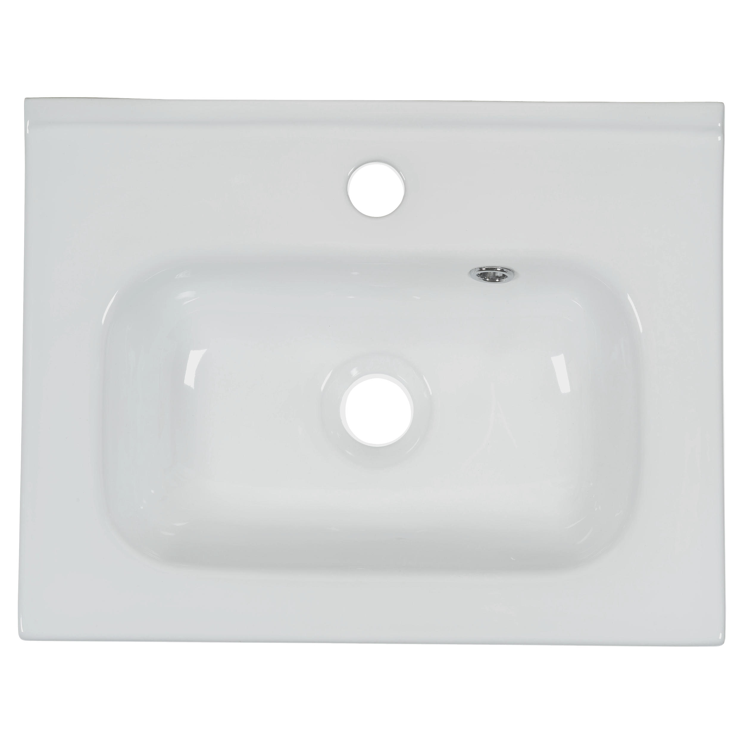 Lavabo a incasso rettangolare vasca centrale Remix L 46 x H 15 x P 35 cm in ceramica bianco lucido - 13