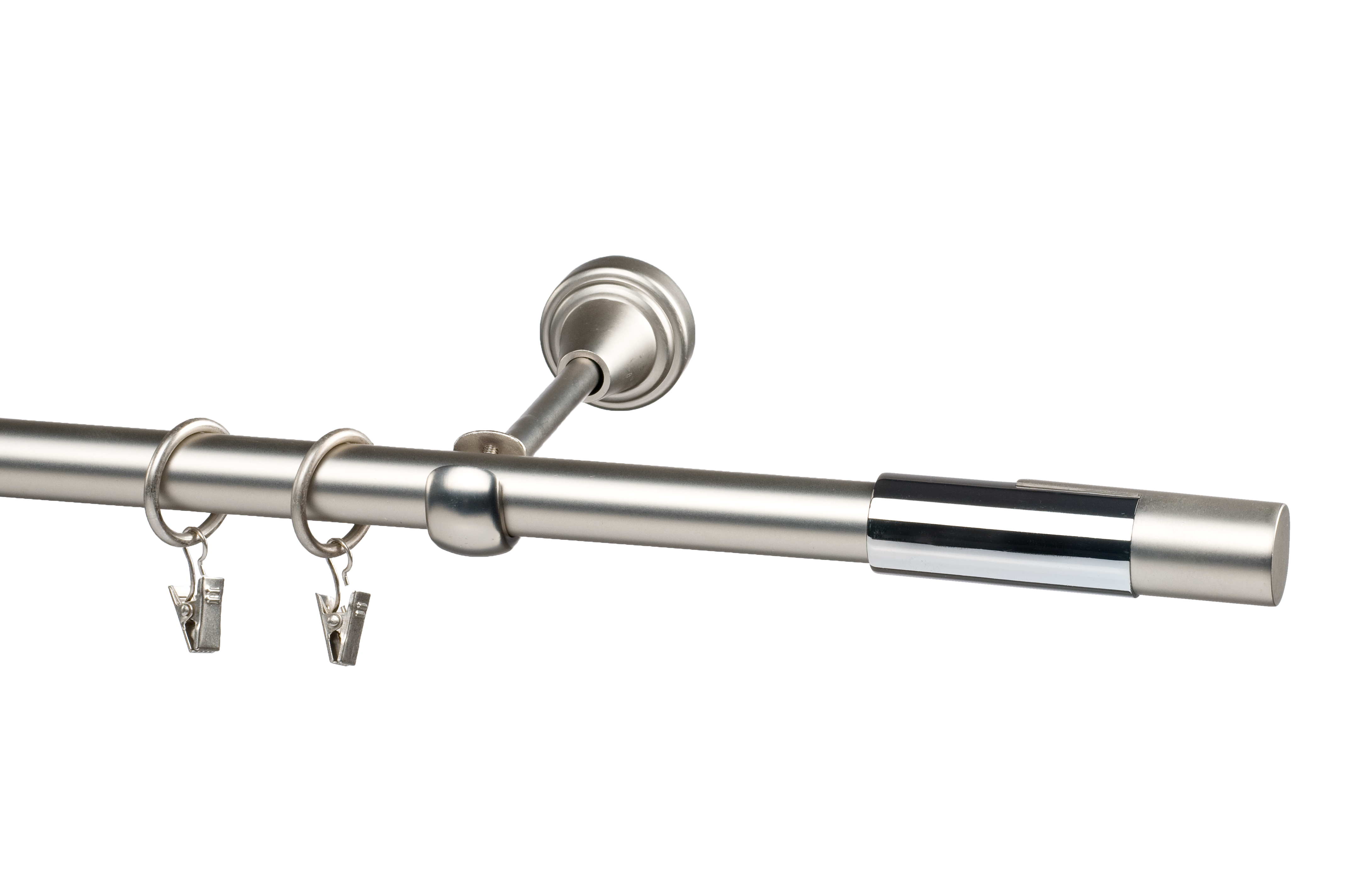 Karnisz Prado Wave 160 cm pojedynczy chrom 19 mm