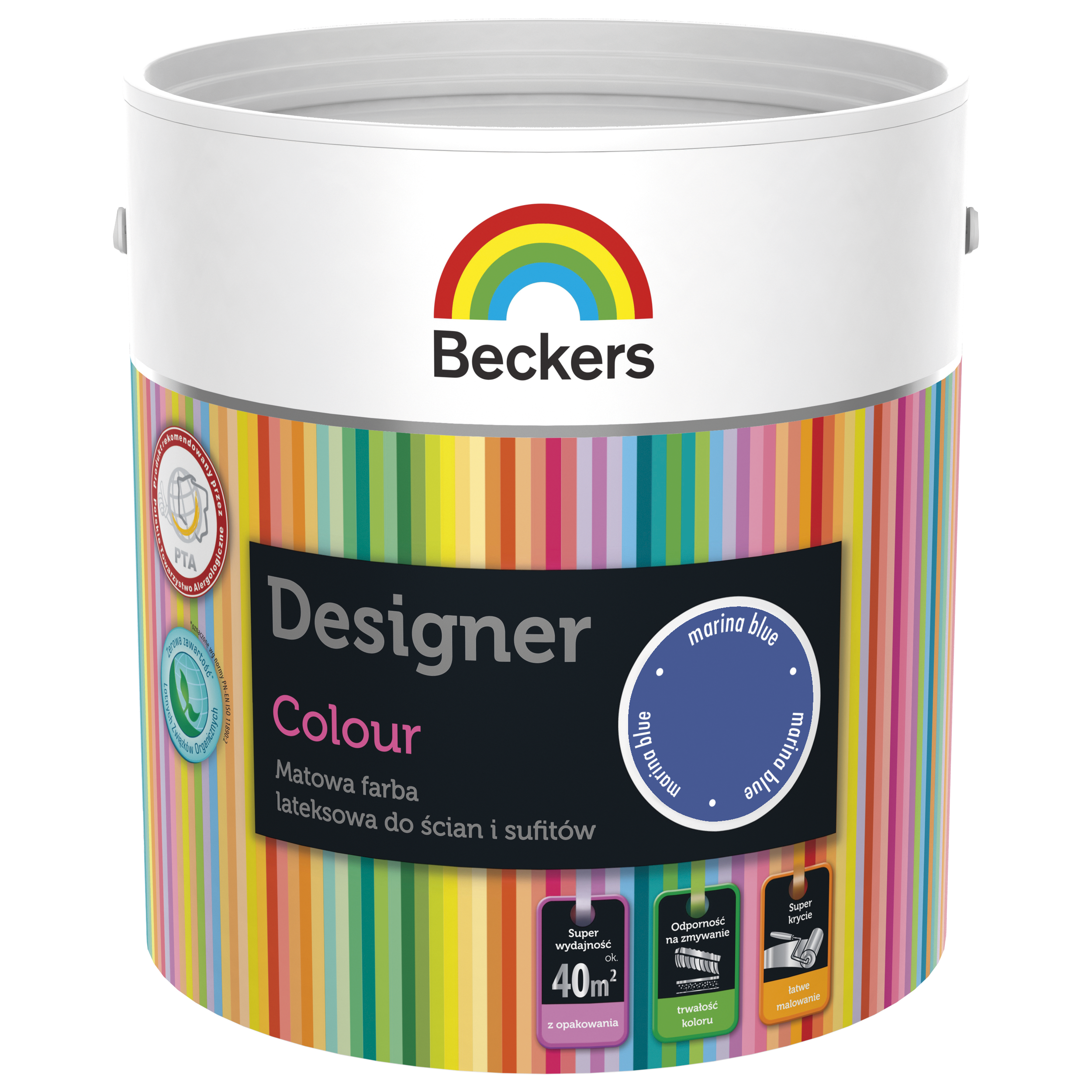 Farba wewnętrzna Beckers Designer Colour Marina Blue 2.5 l - 3