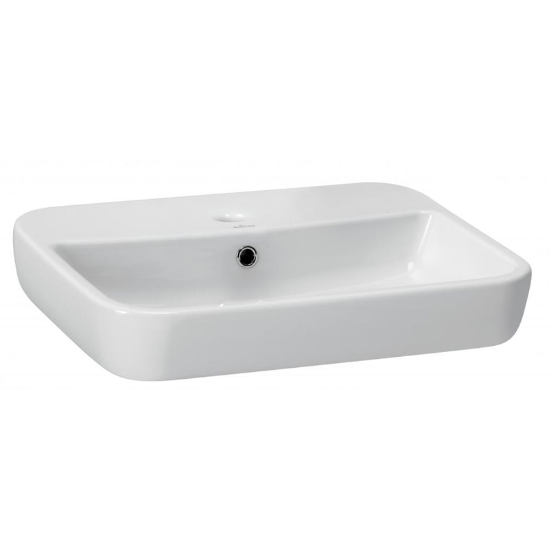 Umywalka ceramiczna nablatowa Caspia Square 59.5 x 42 Z/O Cersanit