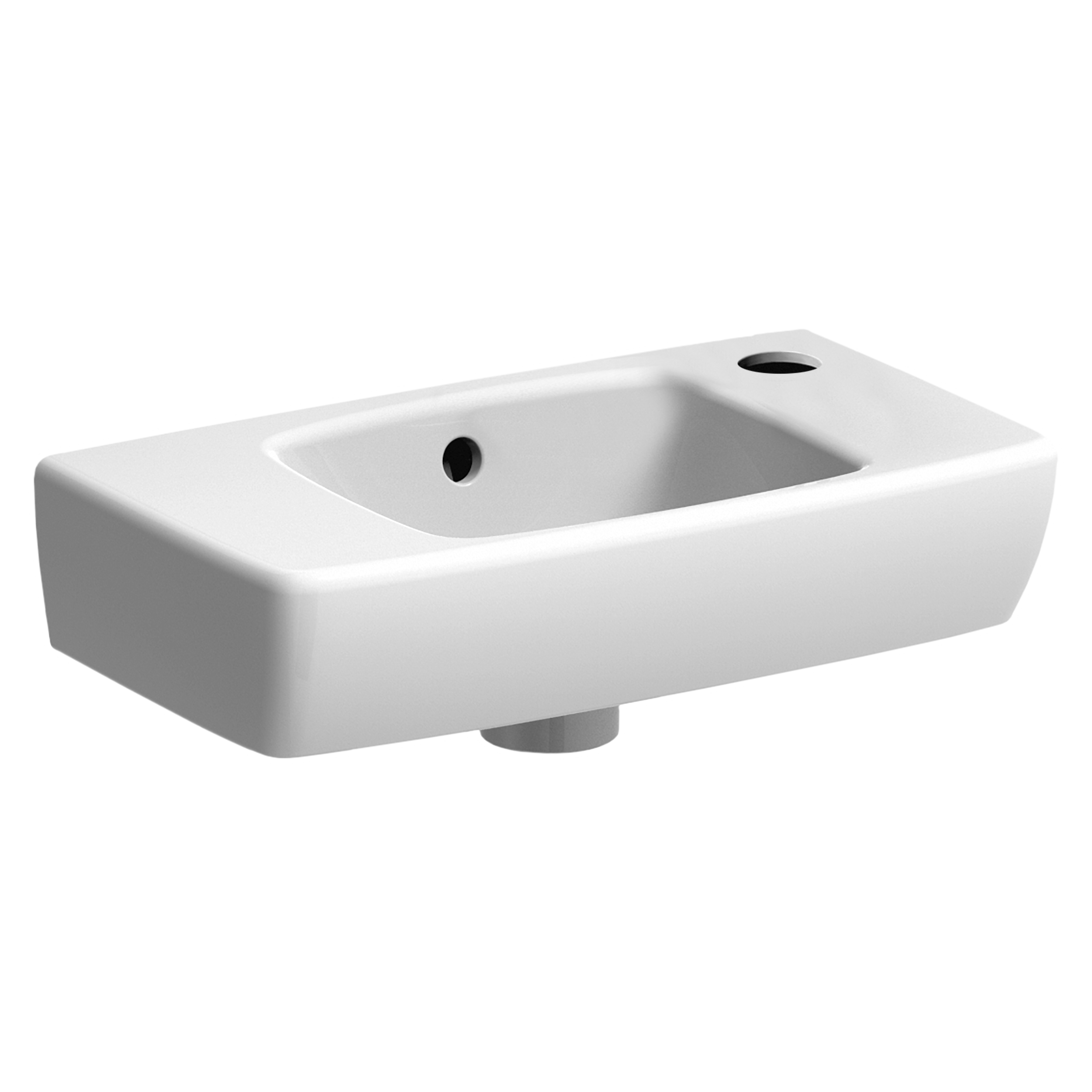 Umywalka ceramiczna toaletowa Selnova Compact 45 x 25 Z/O Geberit