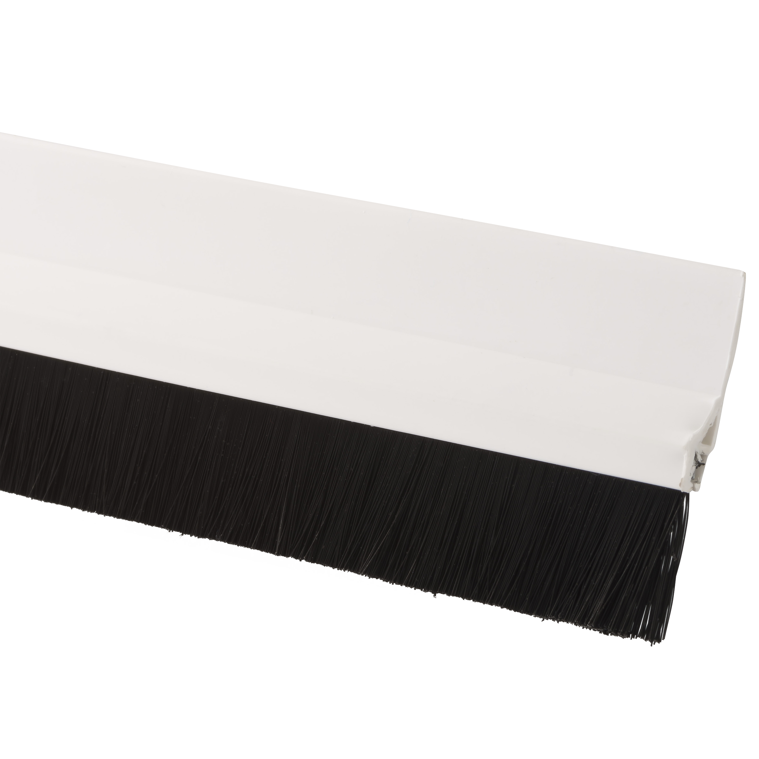 Burlete de puerta GEKO pvc adhesivo cepillo en color blanco, 7 mm de espesor x 3 cm de altura x 98 cm de longitud. Recortable. Tipo de instalación encolado. - 4