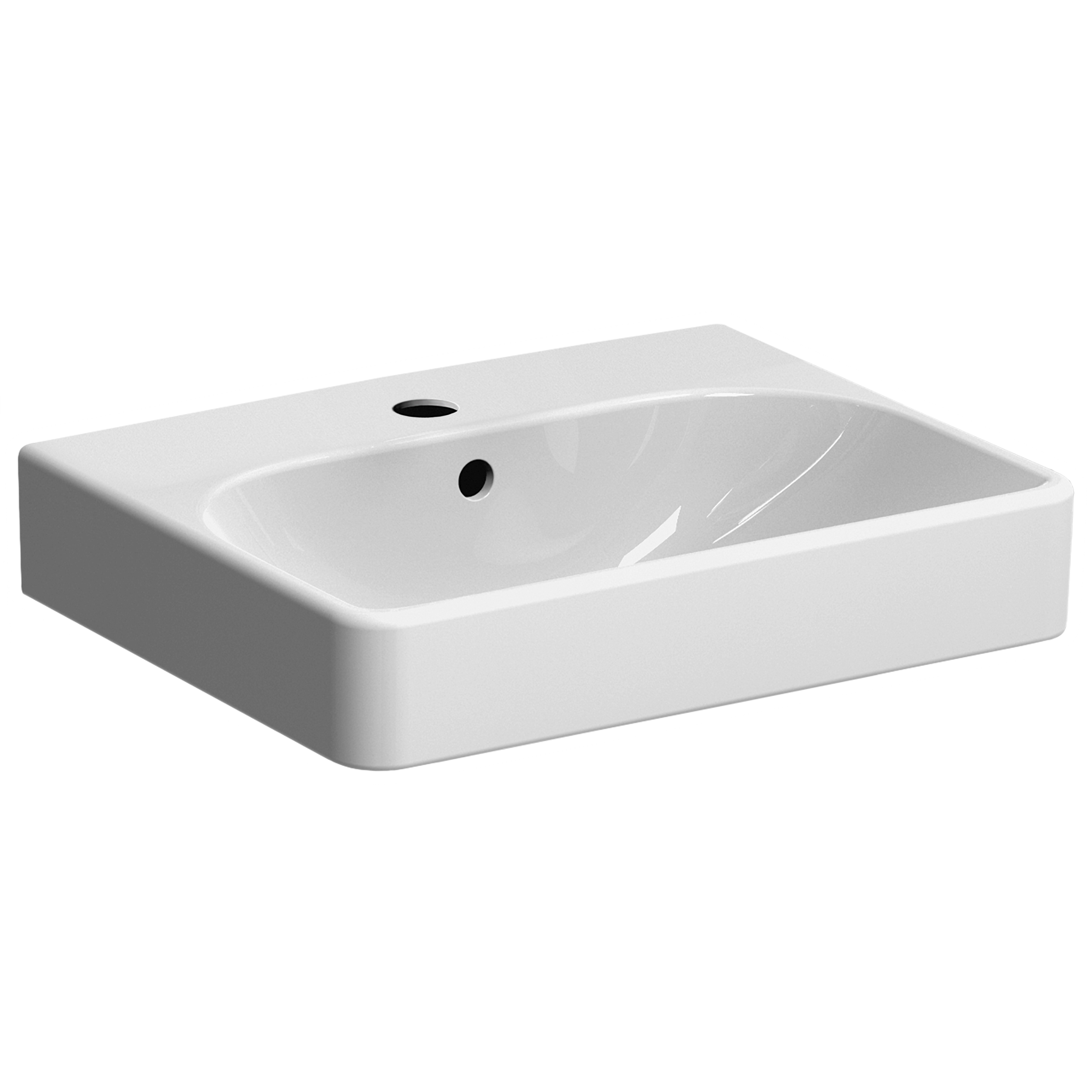 Umywalka ceramiczna Smyle Square 45 x 36 Z/O Geberit