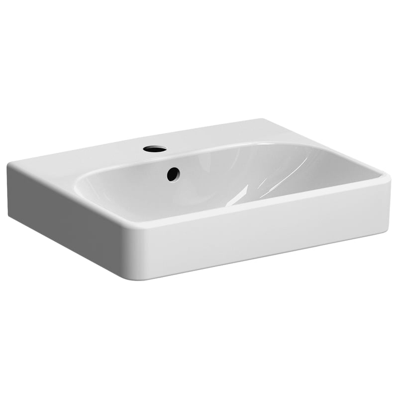Umywalka ceramiczna Smyle Square 45 x 36 Z/O Geberit