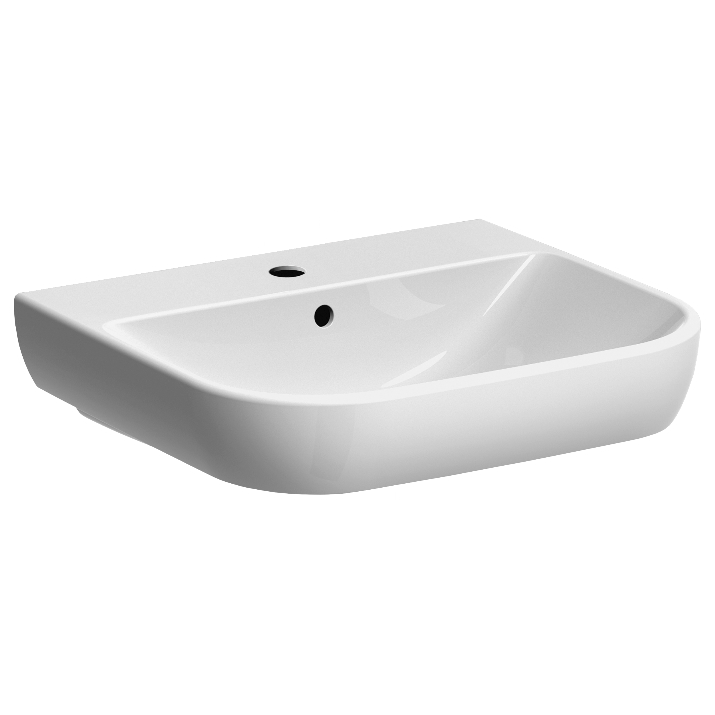 Umywalka ceramiczna Smyle 55 x 48 Z/O Geberit