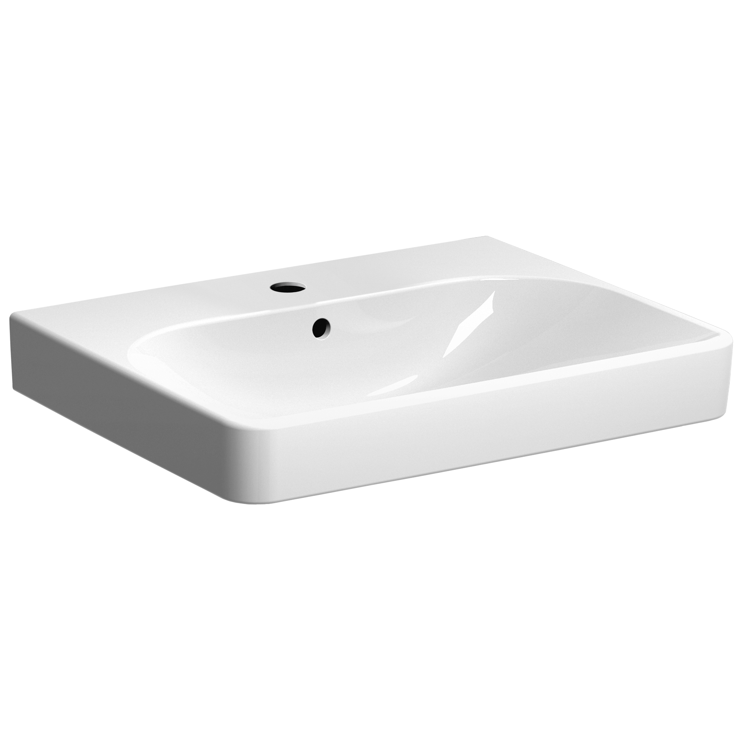 Umywalka ceramiczna Smyle Square 60 x 48 Z/O Geberit