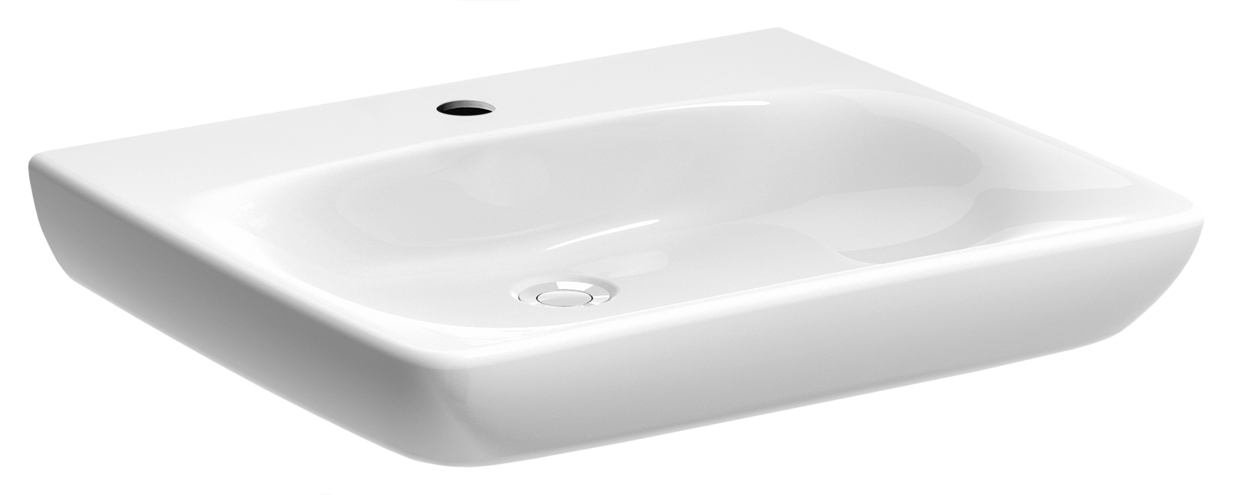 Umywalka ceramiczna Selnova Comfort 65 x 55 Z/O Geberit