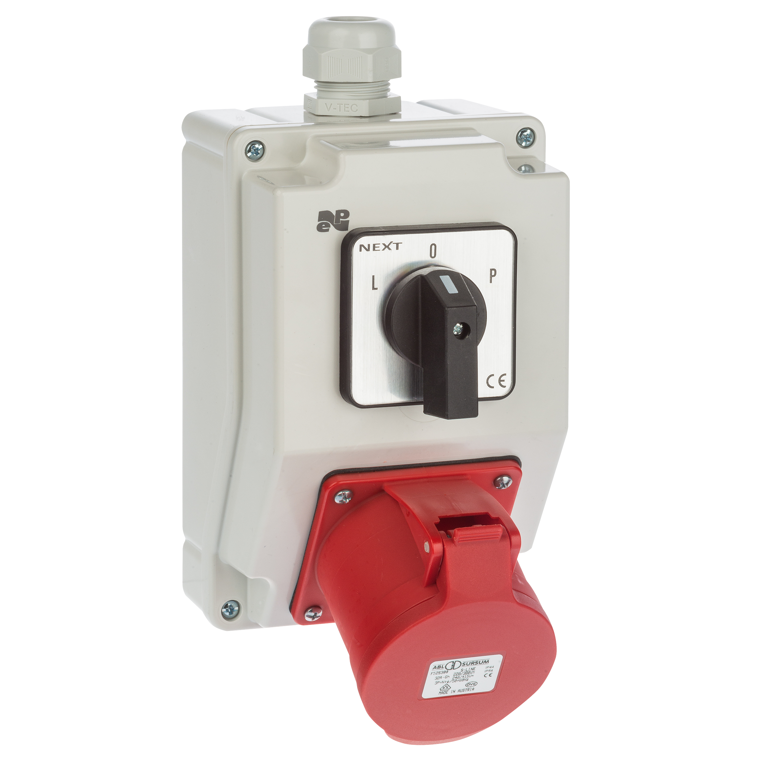 Rozdzielnica elektryczna z okablowaniem 6274 - 20 / RS - Z L - 0 - P 3P + N + Z 32A ELEKTRO-PLAST