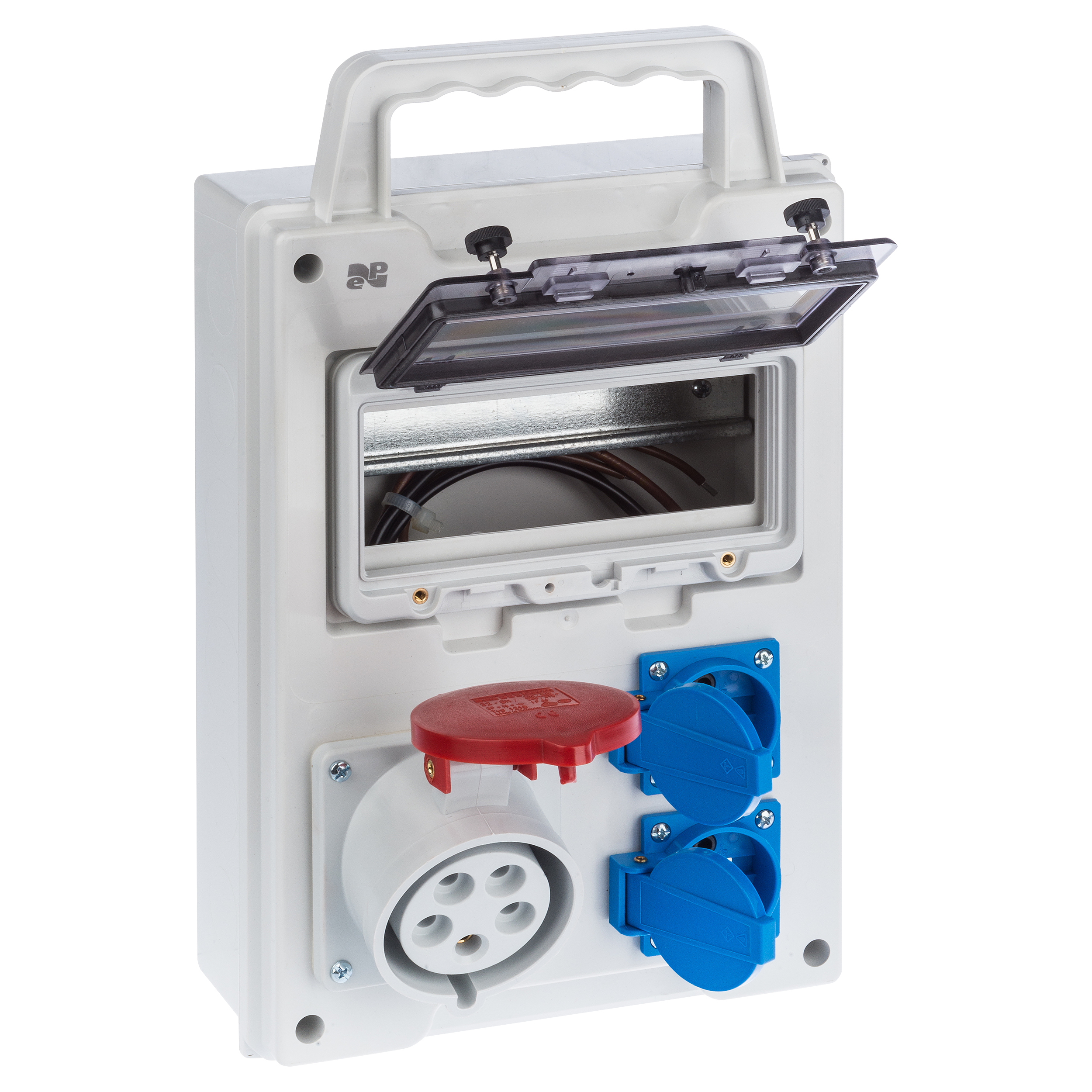 Rozdzielnica elektryczna z okablowaniem RS 1 / 8 6216 - 10 / 2 X 2P + Z 3P + N + Z BS ELEKTRO-PLAST - 3