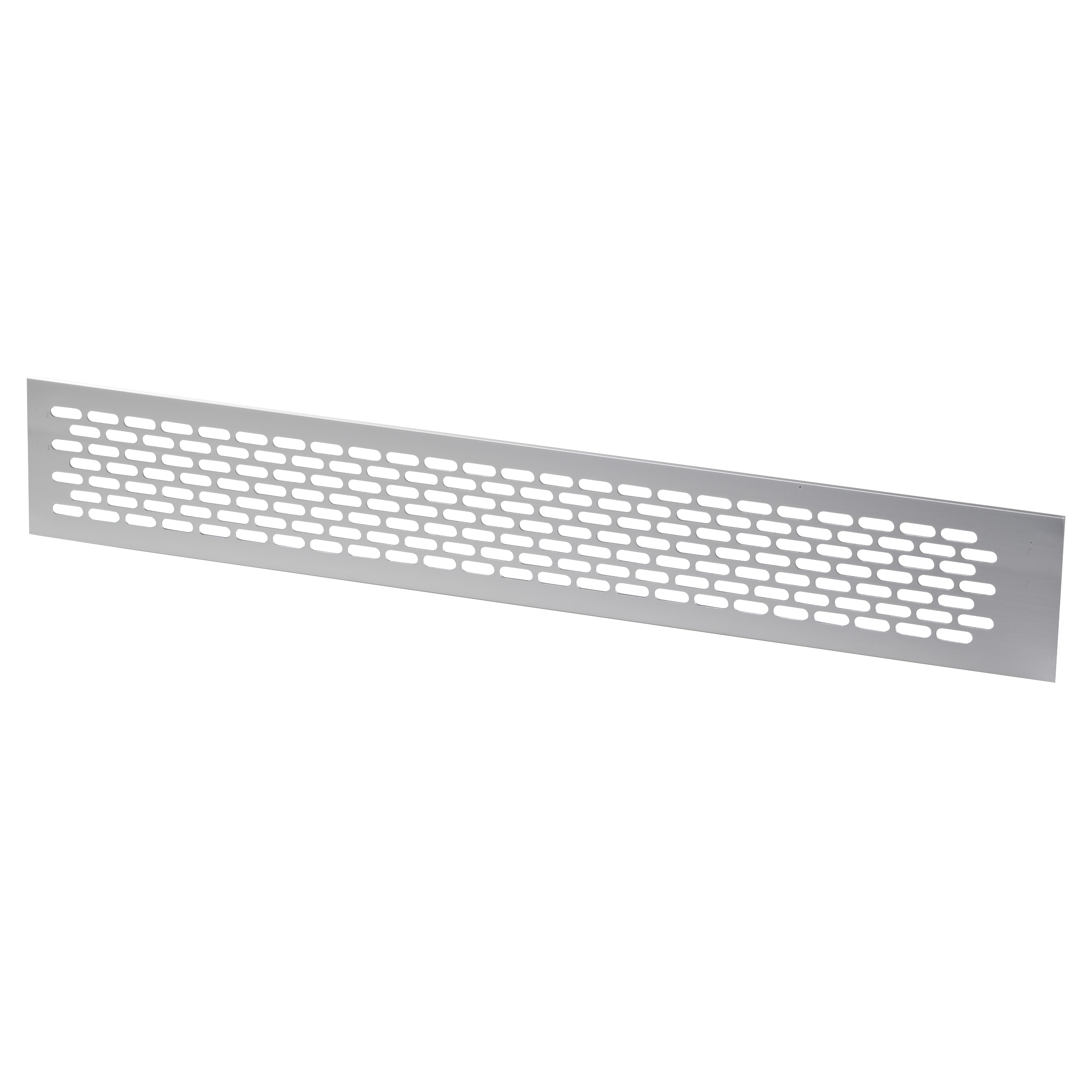 Kratka wentylacyjna do mebli 480 x 80 mm Srebrna GTV
