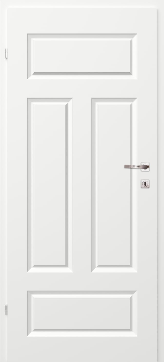 Drzwi wewnętrzne pełne Morano I Białe 90 Lewe Classen