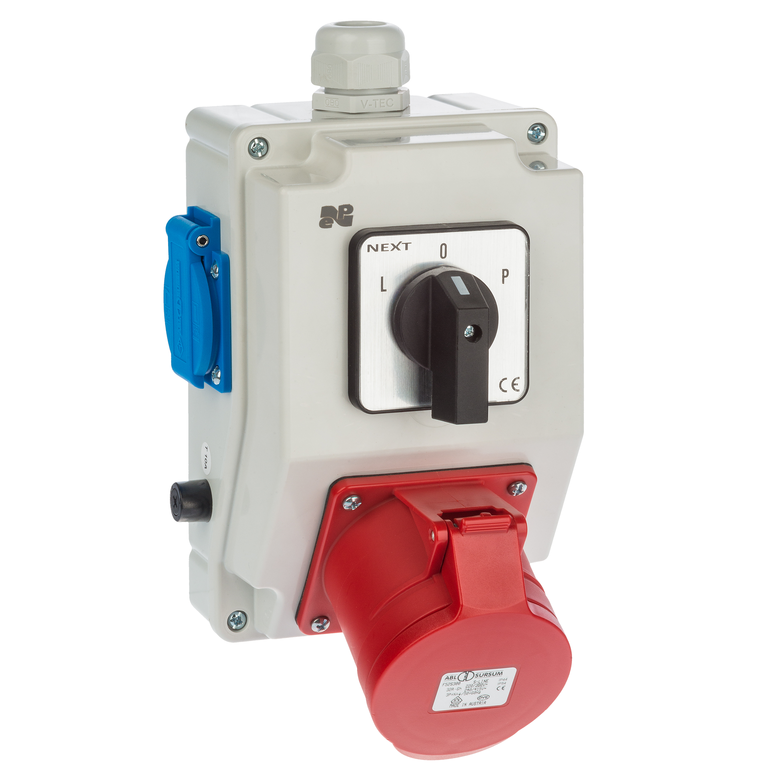 Rozdzielnica elektryczna z okablowaniem 6276 - 20 / RS - Z L - 0 - P 2 X 2P + Z 3P + N + Z 32A ELEKTRO-PLAST