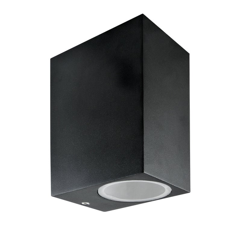 Kinkiet zewnętrzny Boston IP44 czarny GU10 2x10W POLUX