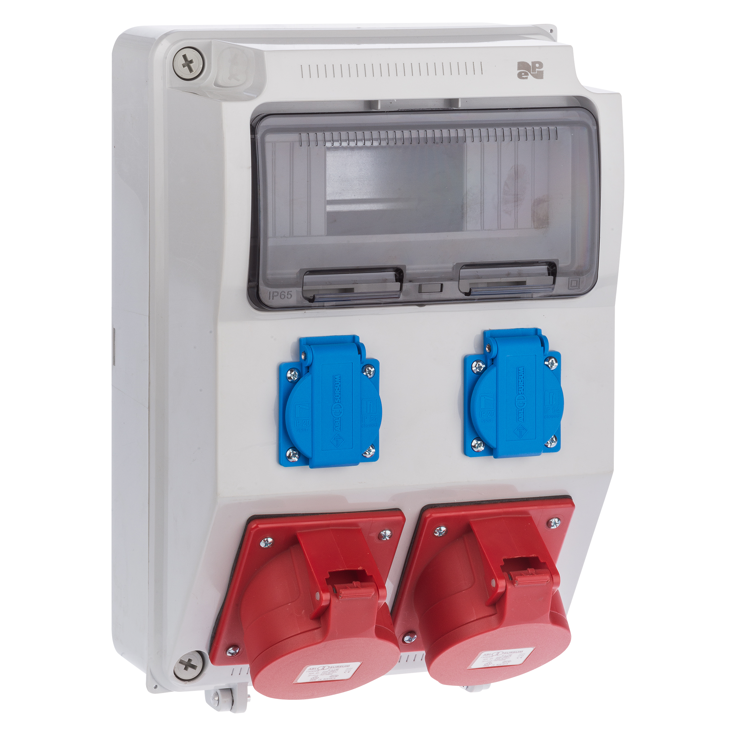 Rozdzielnica elektryczna z okablowaniem RS 1 / 9 6222 - 00 / 2 X 2P + Z 2 X 3P + N + Z 32A ELEKTRO-PLAST