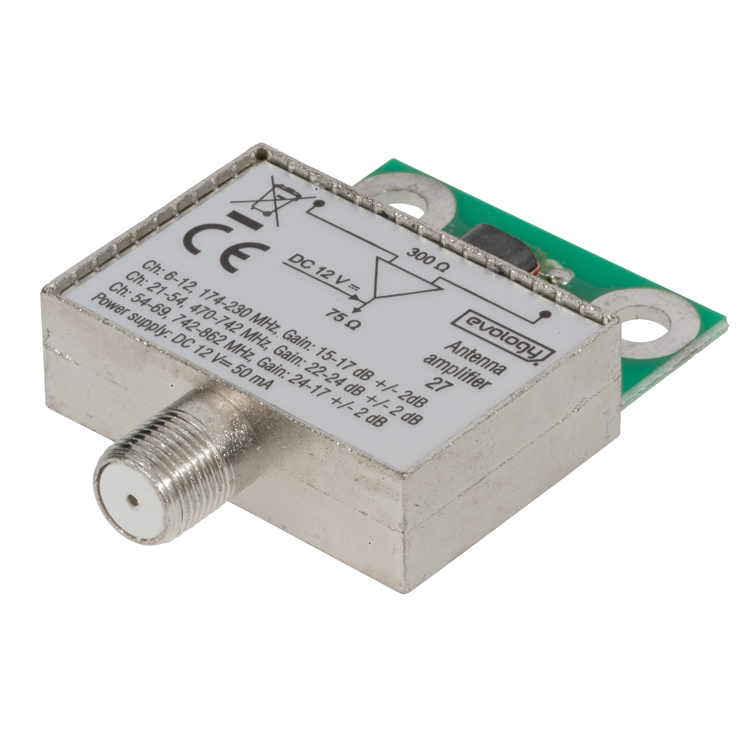 Wzmacniacz antenowy 24dB EVODPM27 EVOLOGY
