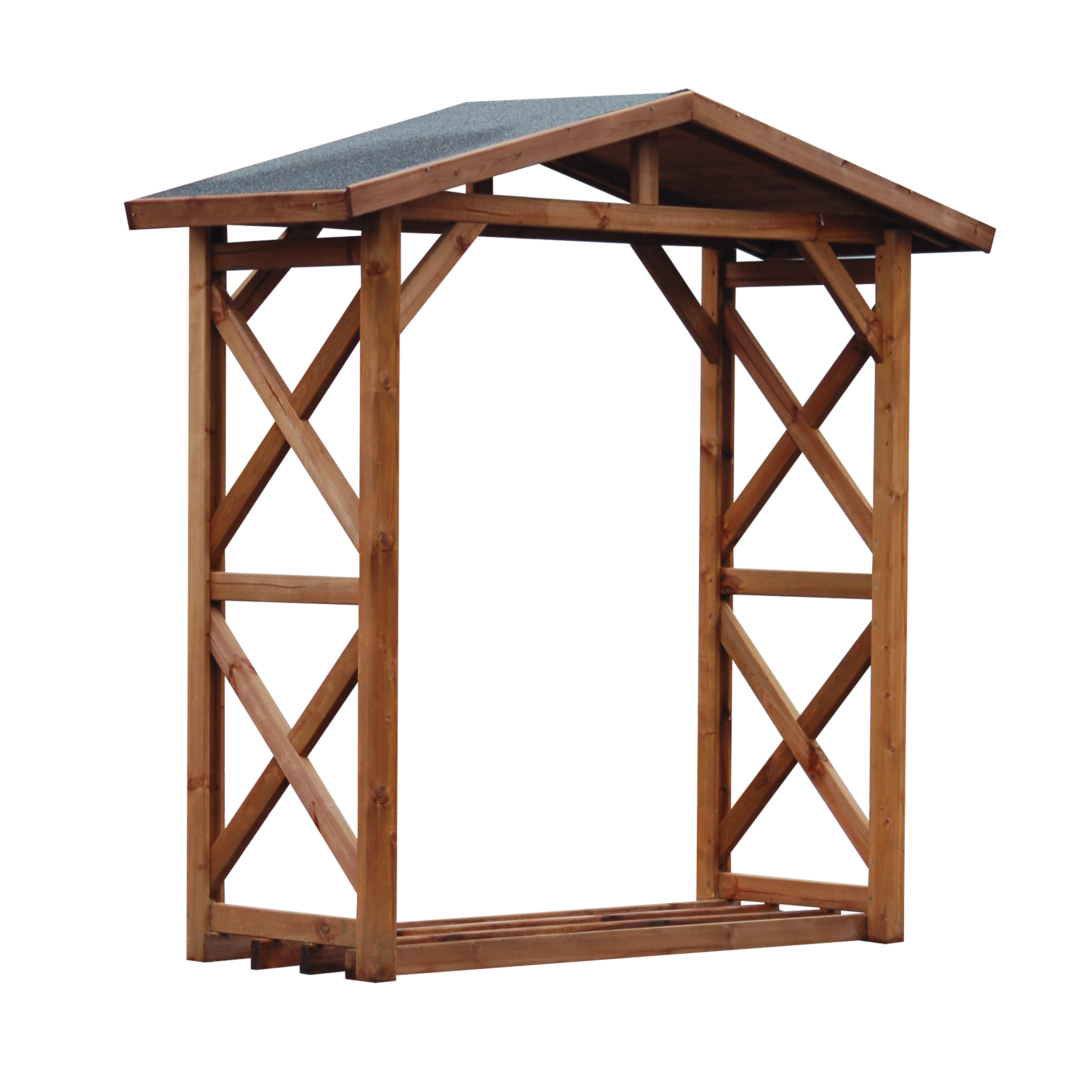 Drewutnia 180x80x212 cm brązowa Werth-Holz