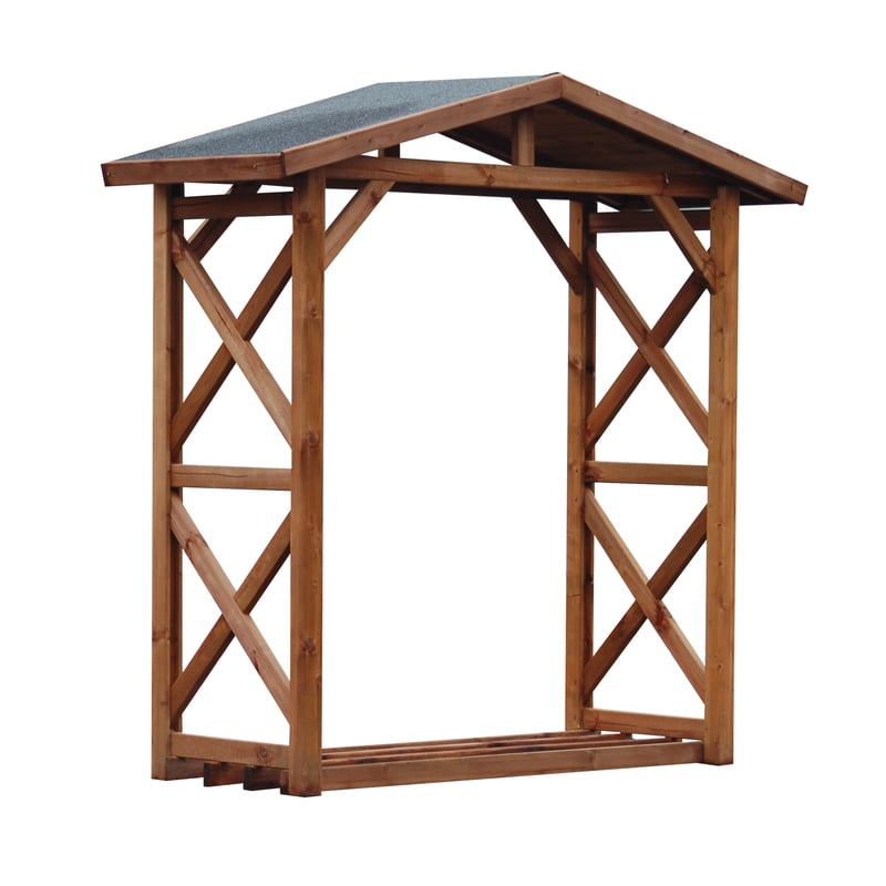 Drewutnia 180x80x212 cm brązowa Werth-Holz