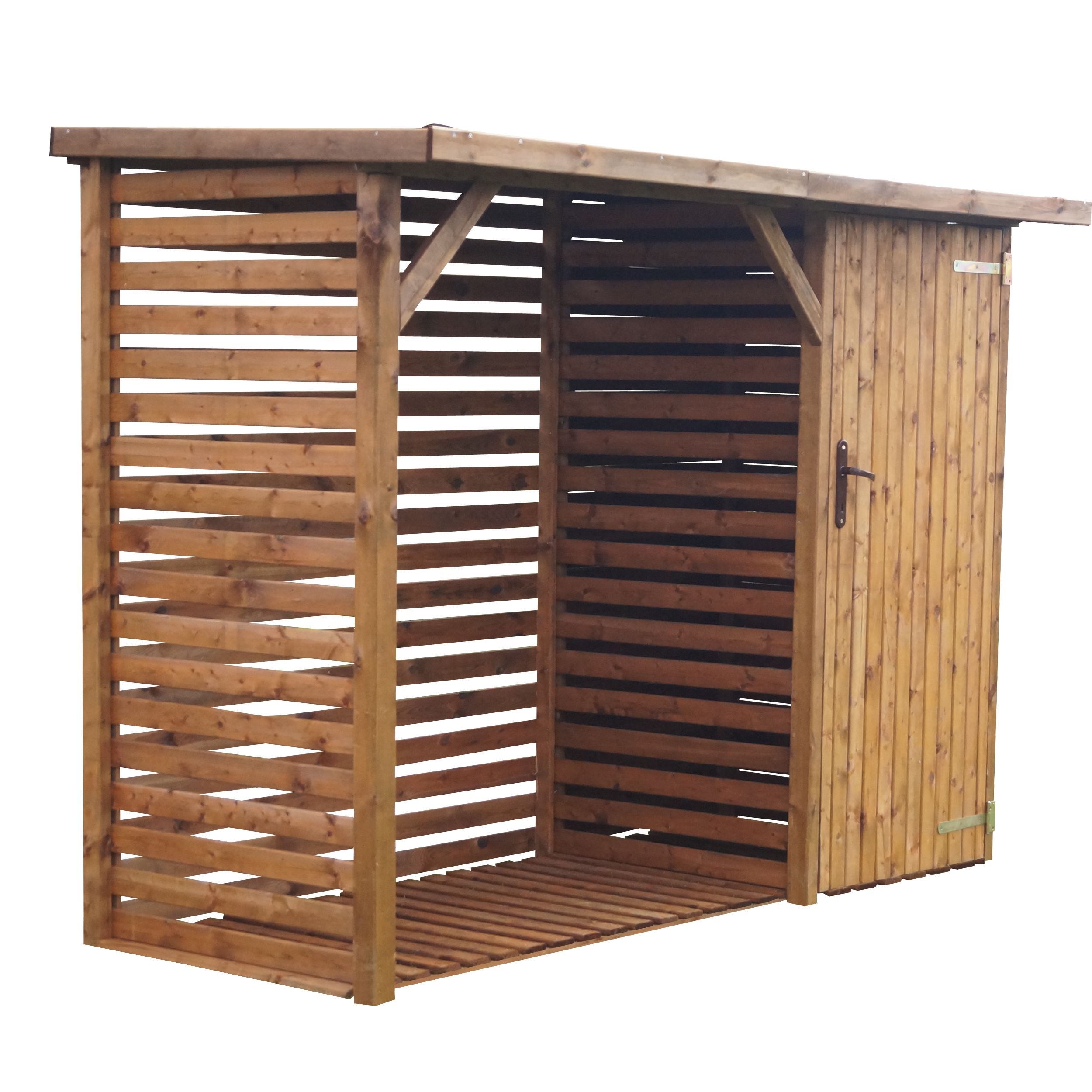 Drewutnia z szafą 265x120x194 cm Werth-Holz