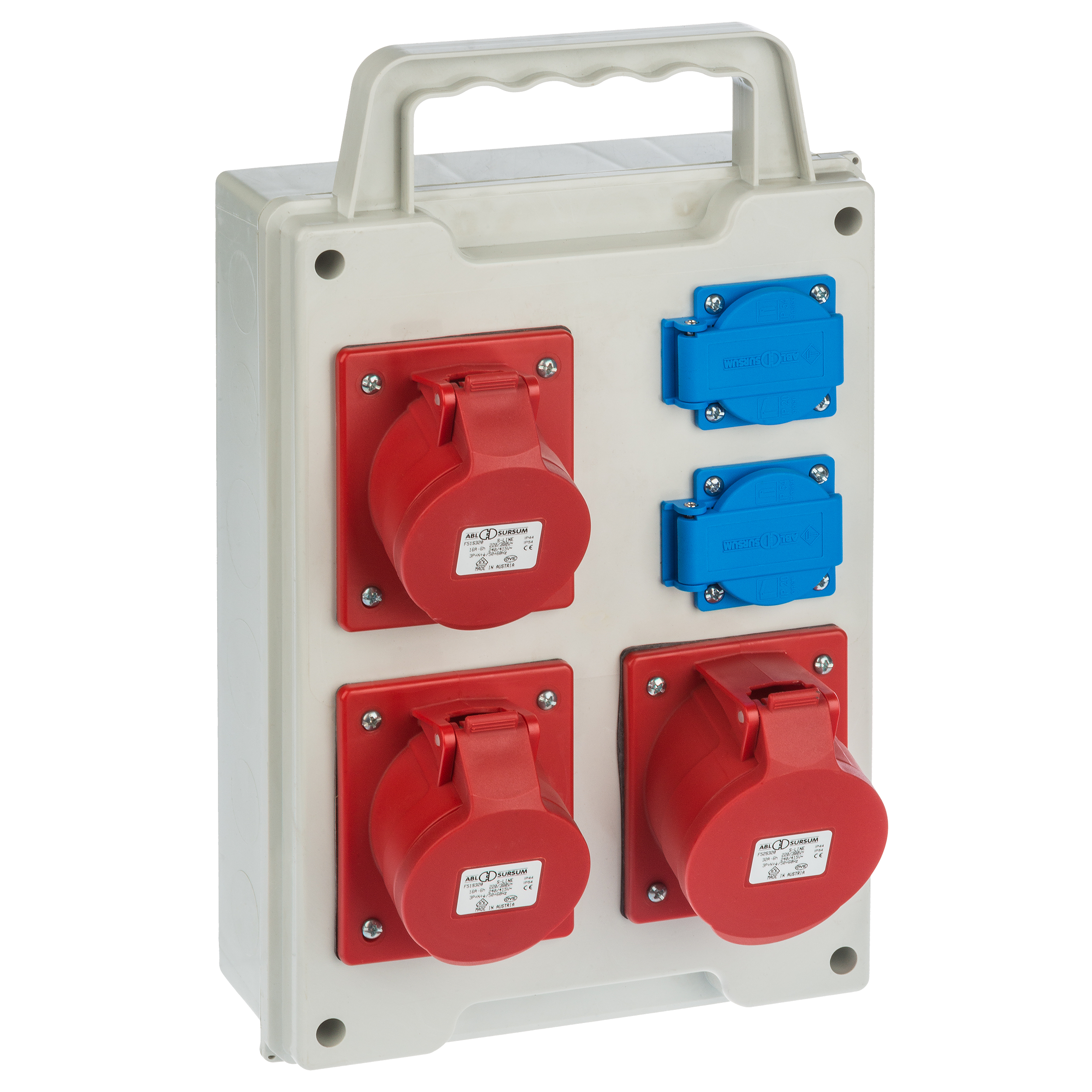 Rozdzielnica elektryczna z okablowaniem RS 6215 - 00 / 2 X 2P + Z 3 X 3P + N + Z 16 / 32A ELEKTRO-PLAST