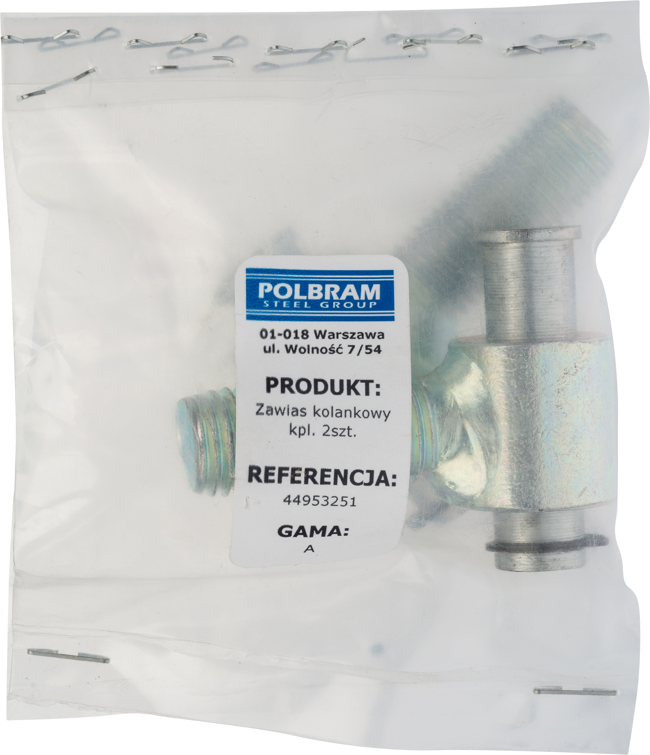 Zawiasy kolankowe 16mm 2szt. Polbram - 2