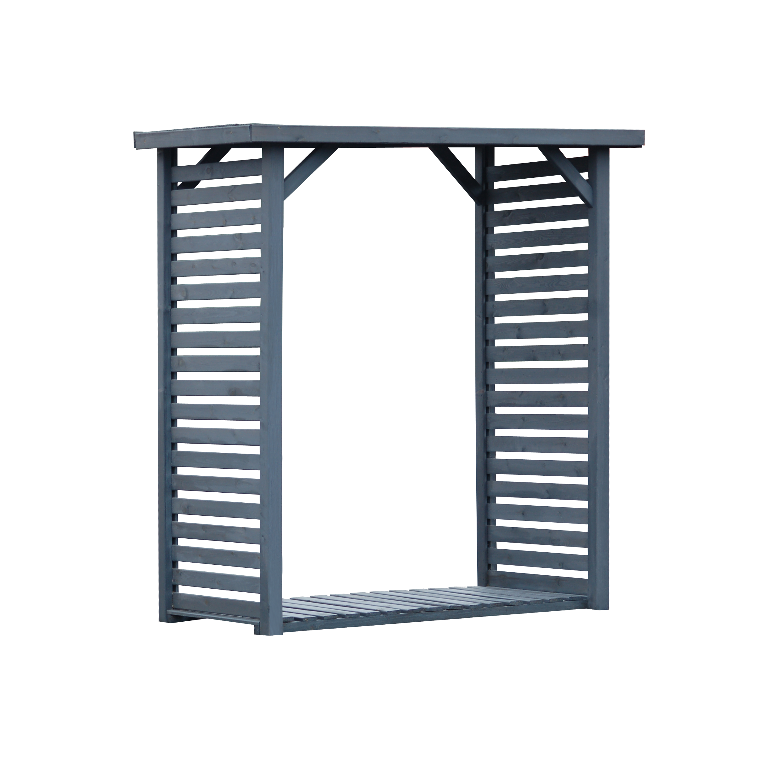 Drewutnia 180x123x195 cm szara Werth-Holz