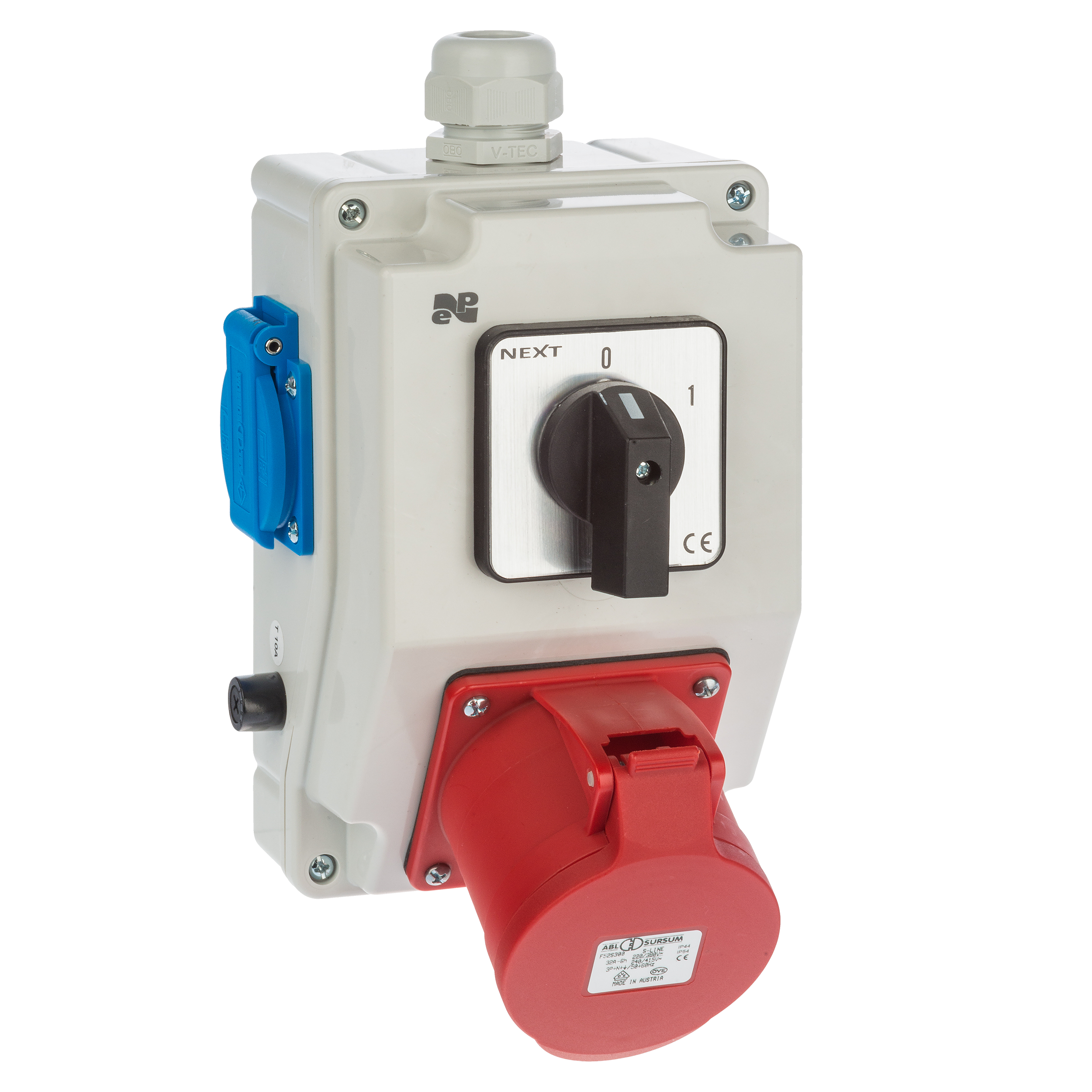 Rozdzielnica elektryczna z okablowaniem 6275 - 00 / RS - Z 0 - 1 2P + Z 3P + N + Z 32A ELEKTRO-PLAST