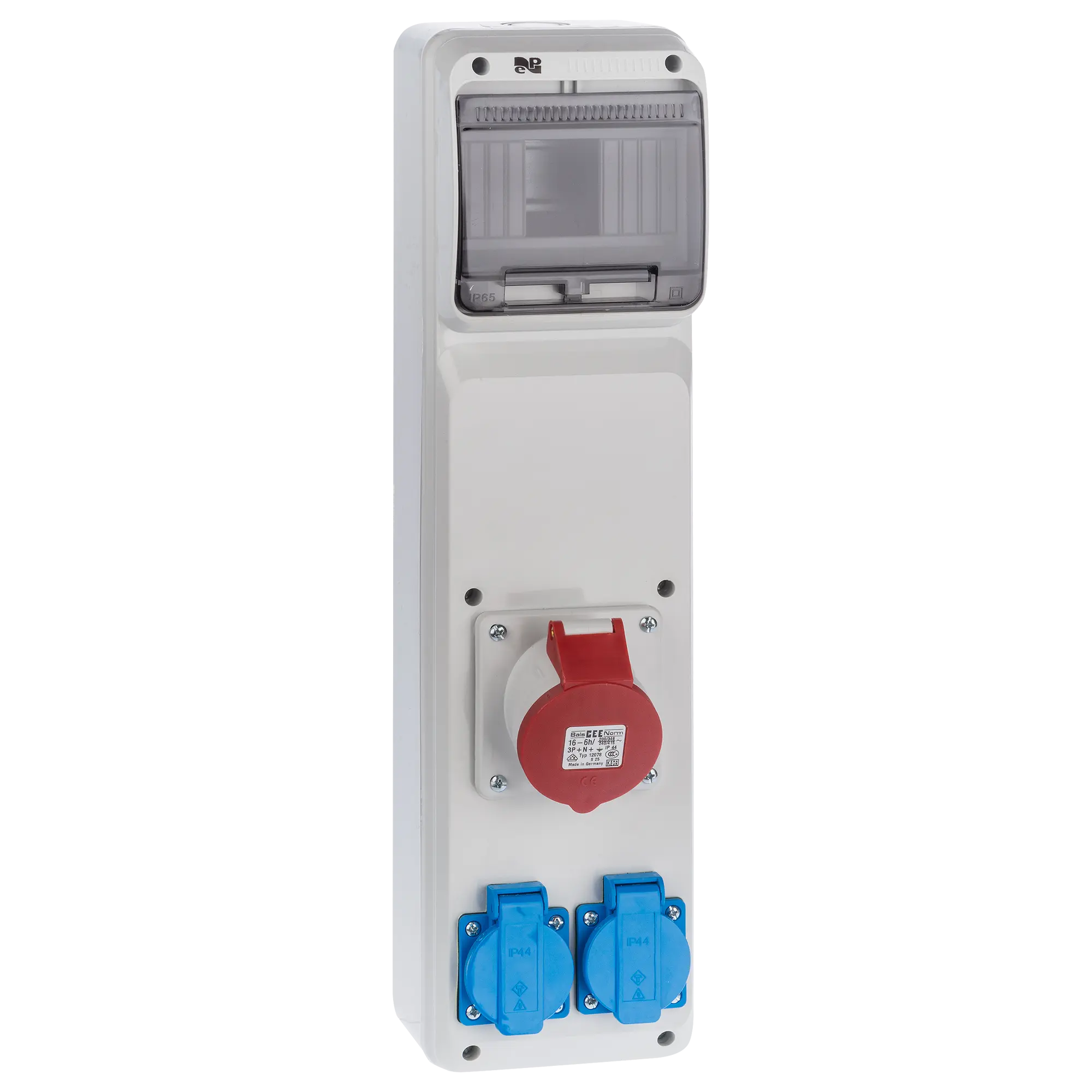 Rozdzielnica elektryczna z okablowaniem RS 1 / 6 6240 - 01 / 2 X 2P + Z 3P + N + Z 16A ELEKTRO-PLAST