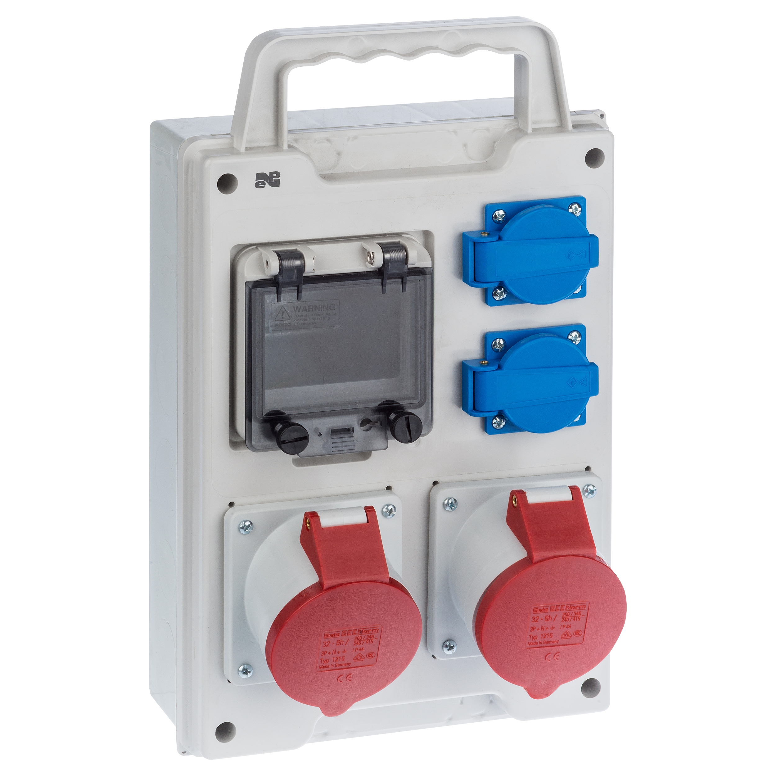 Rozdzielnica elektryczna z okablowaniem RS 1 / 4 6212 - 00 / 2 X 2P + Z 2 X 3P + N + Z 32A ELEKTRO-PLAST
