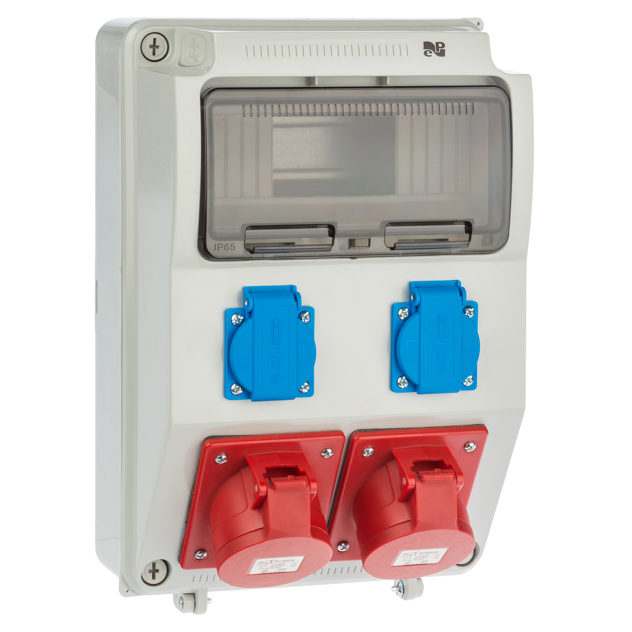 Rozdzielnica elektryczna z okablowaniem RS 1 / 9 6221 - 00 / 2 X 2P + Z 2 X 3P + N + Z 16A ELEKTRO-PLAST