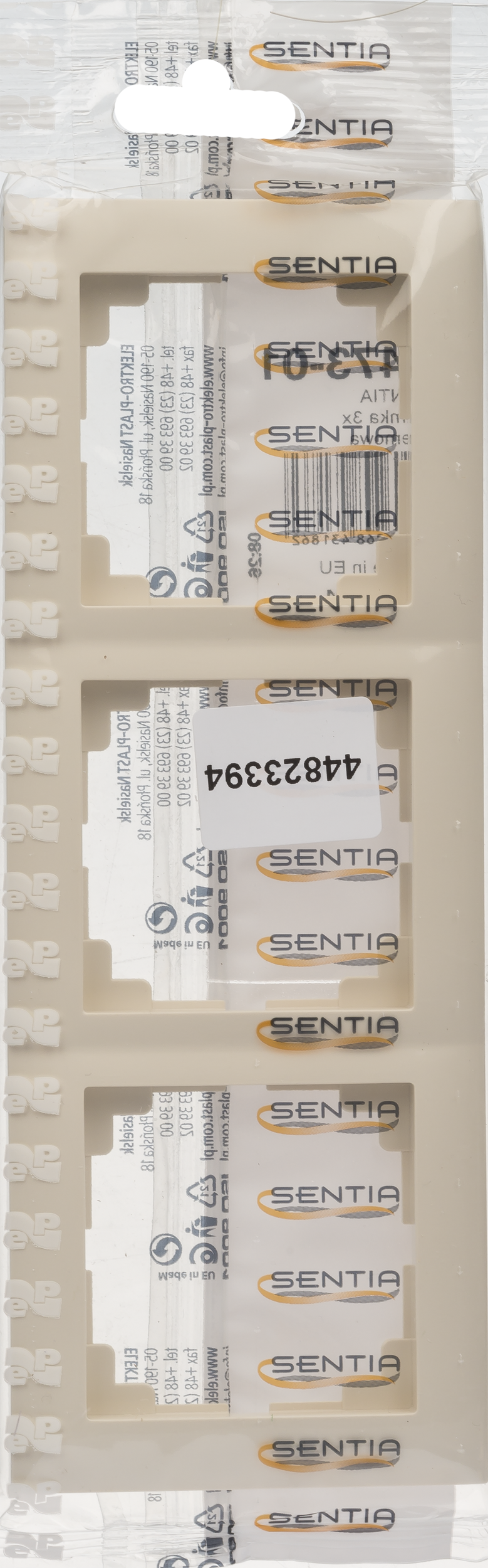 Ramka potrójna CARLA Kremowy ELEKTRO-PLAST - 2