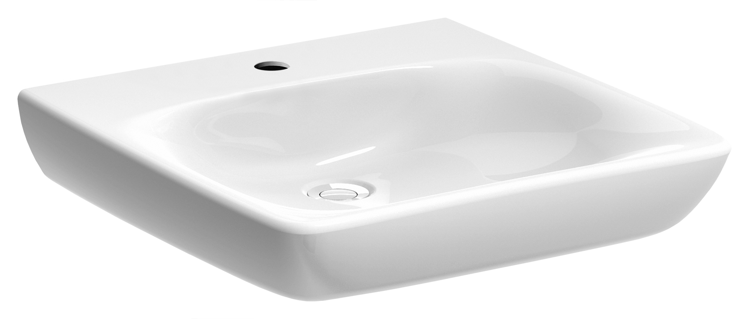 Umywalka ceramiczna Selnova Comfort 55 x 55 Z/O Geberit