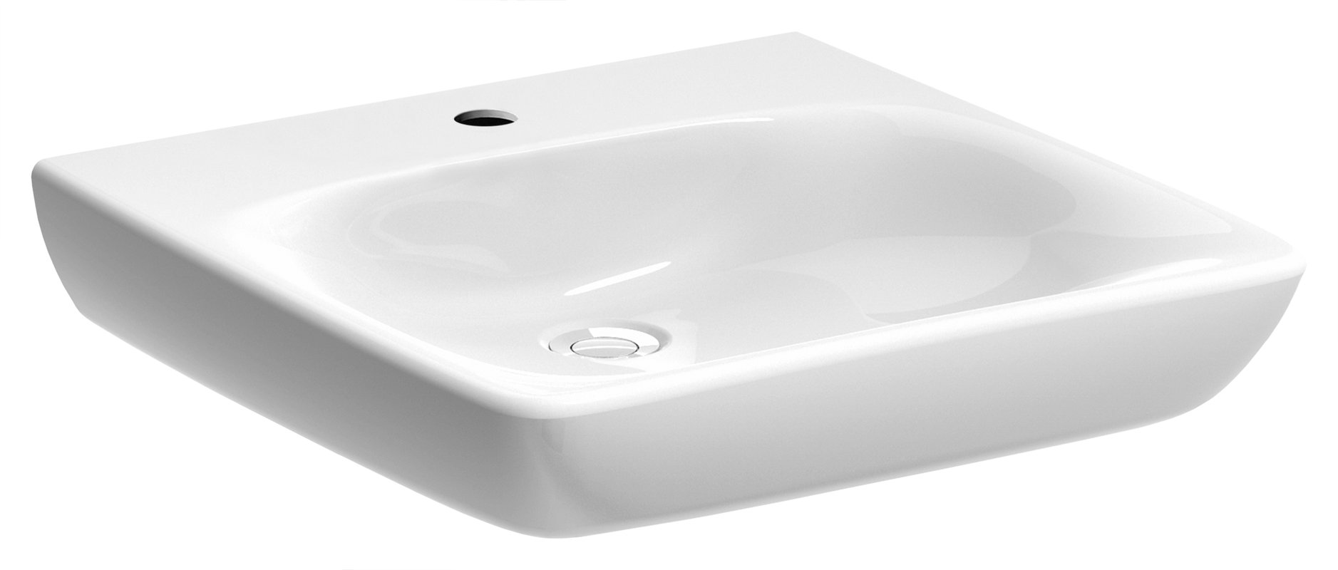 Umywalka ceramiczna Selnova Comfort 55 x 55 Z/O Geberit