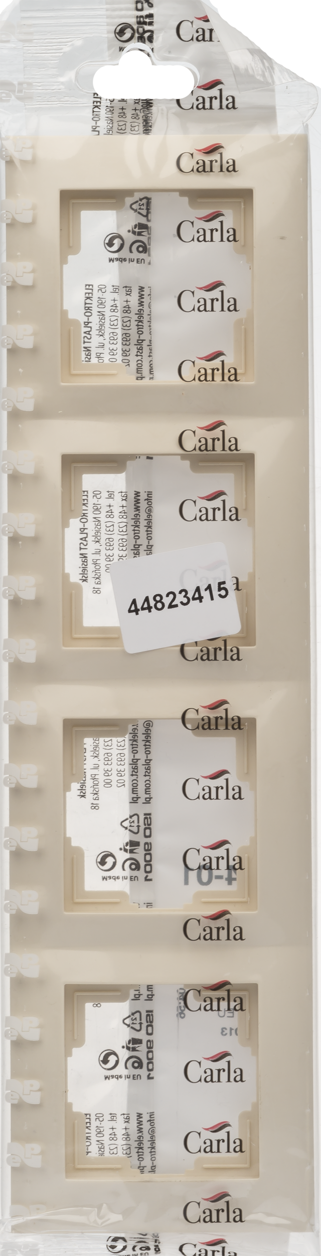 Ramka poczwórna CARLA Kremowy ELEKTRO-PLAST - 2