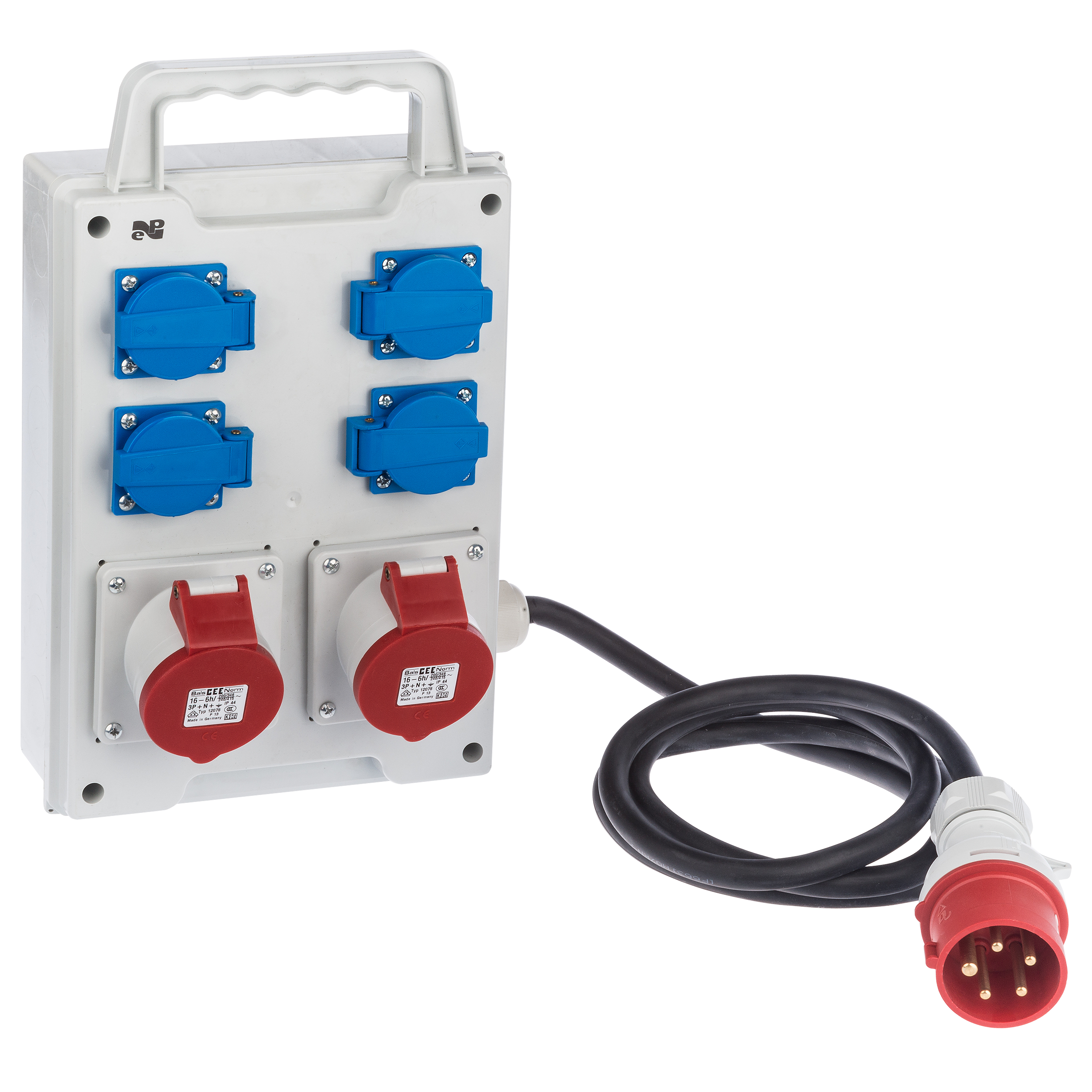 Rozdzielnica elektryczna z okablowaniem RS 6214 - 10 / 2 X 3P + N + Z 16 / 32A ELEKTRO-PLAST